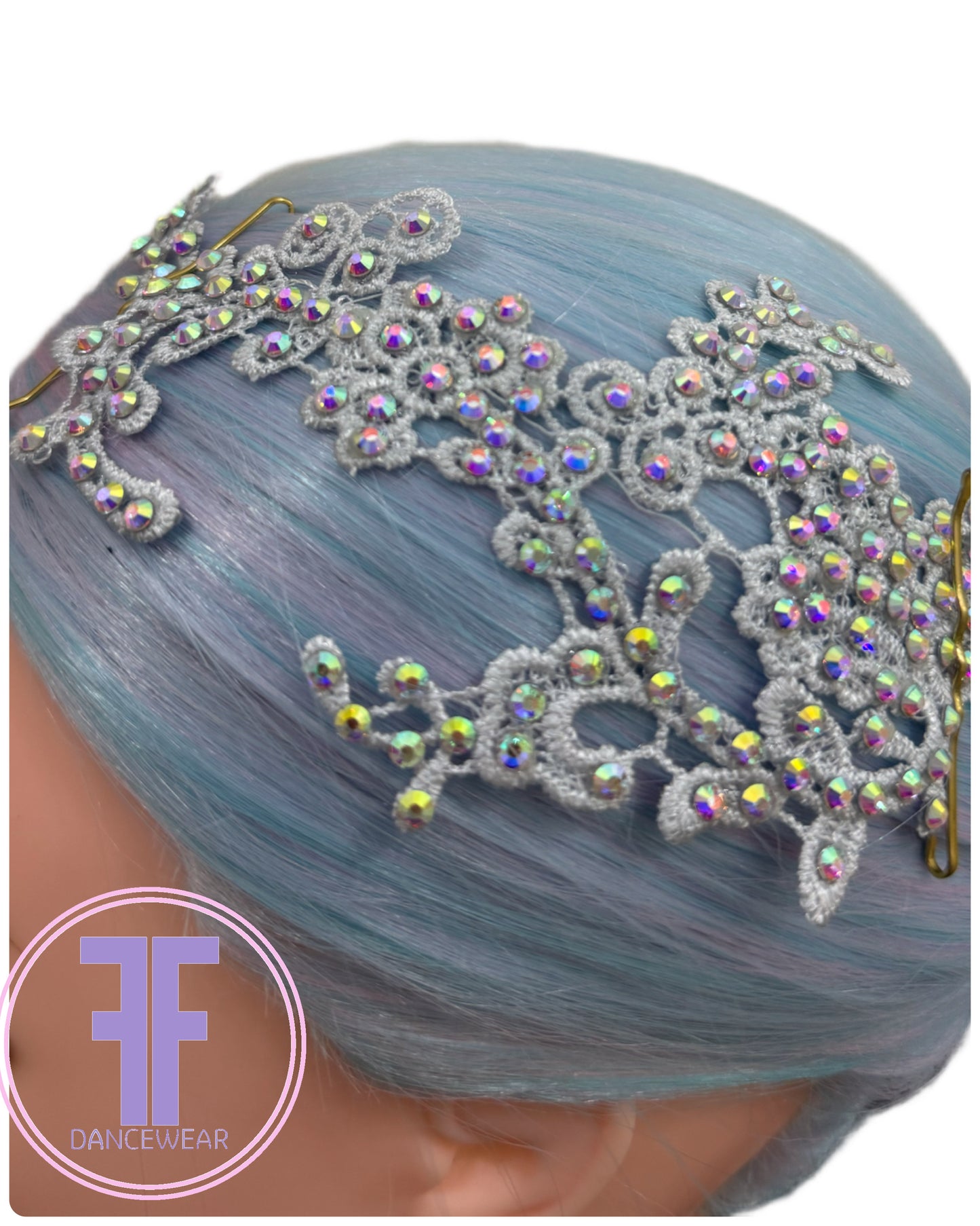 Crystal Lace Hair Piece