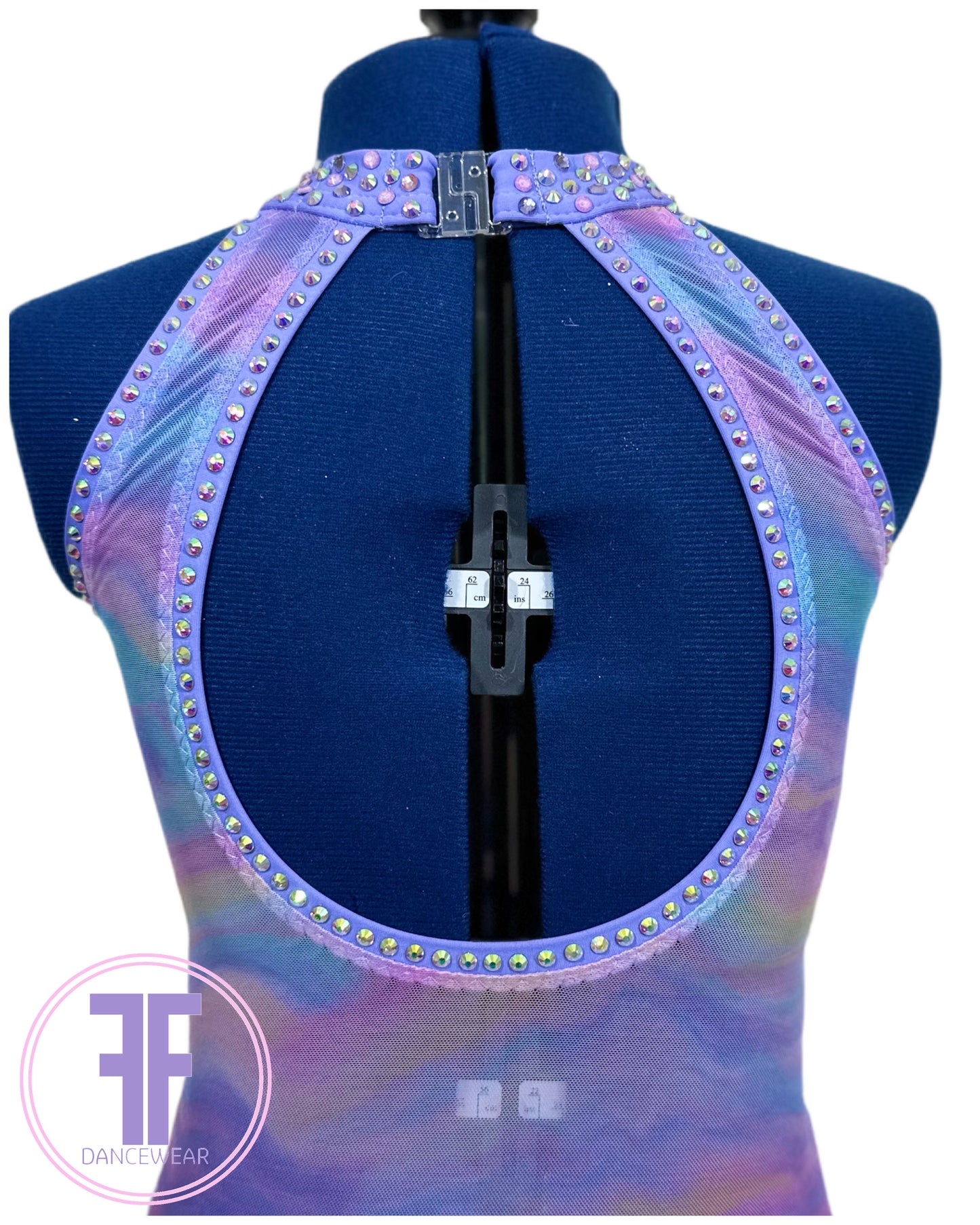 BESPOKE Rainbow & Lilac Lyrical / Contemporary Dance Costume (9/10 yrs)