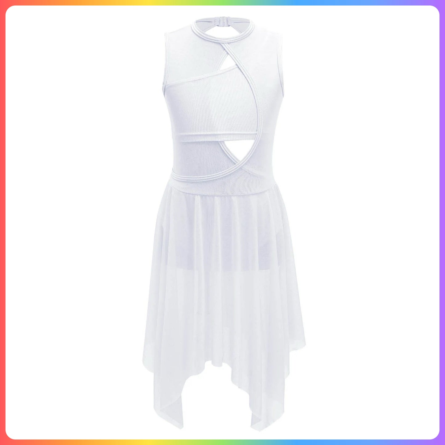 Girls Lyrical / Contemporary Irregular Hem Skirted Leotard