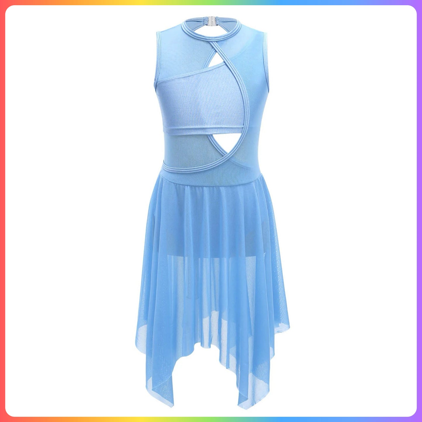 Girls Lyrical / Contemporary Irregular Hem Skirted Leotard