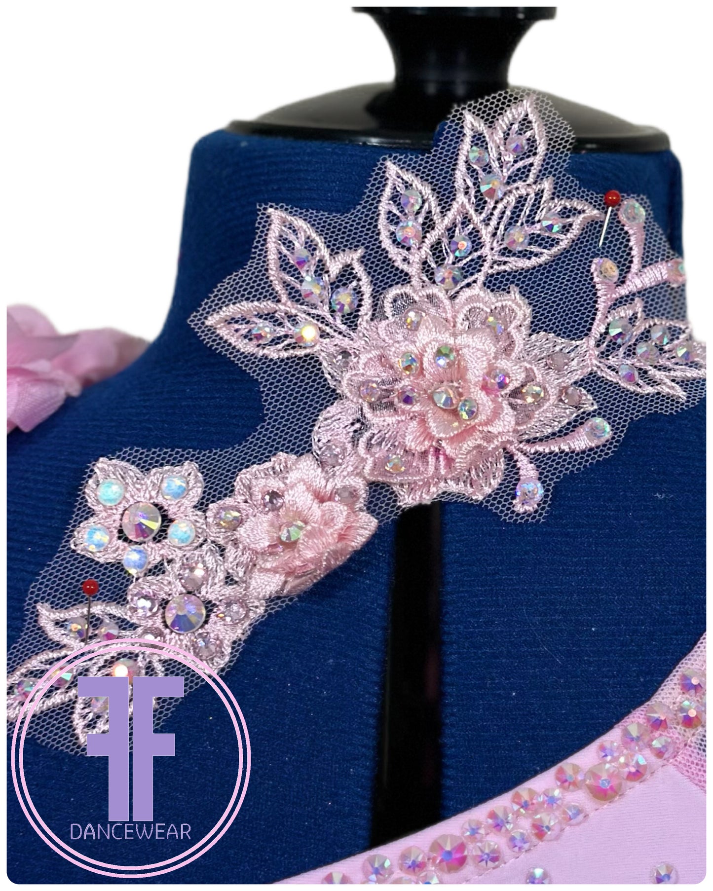 BESPOKE Pink & Violet Lyrical / Contemporary Dance Costume (9/10 yrs)