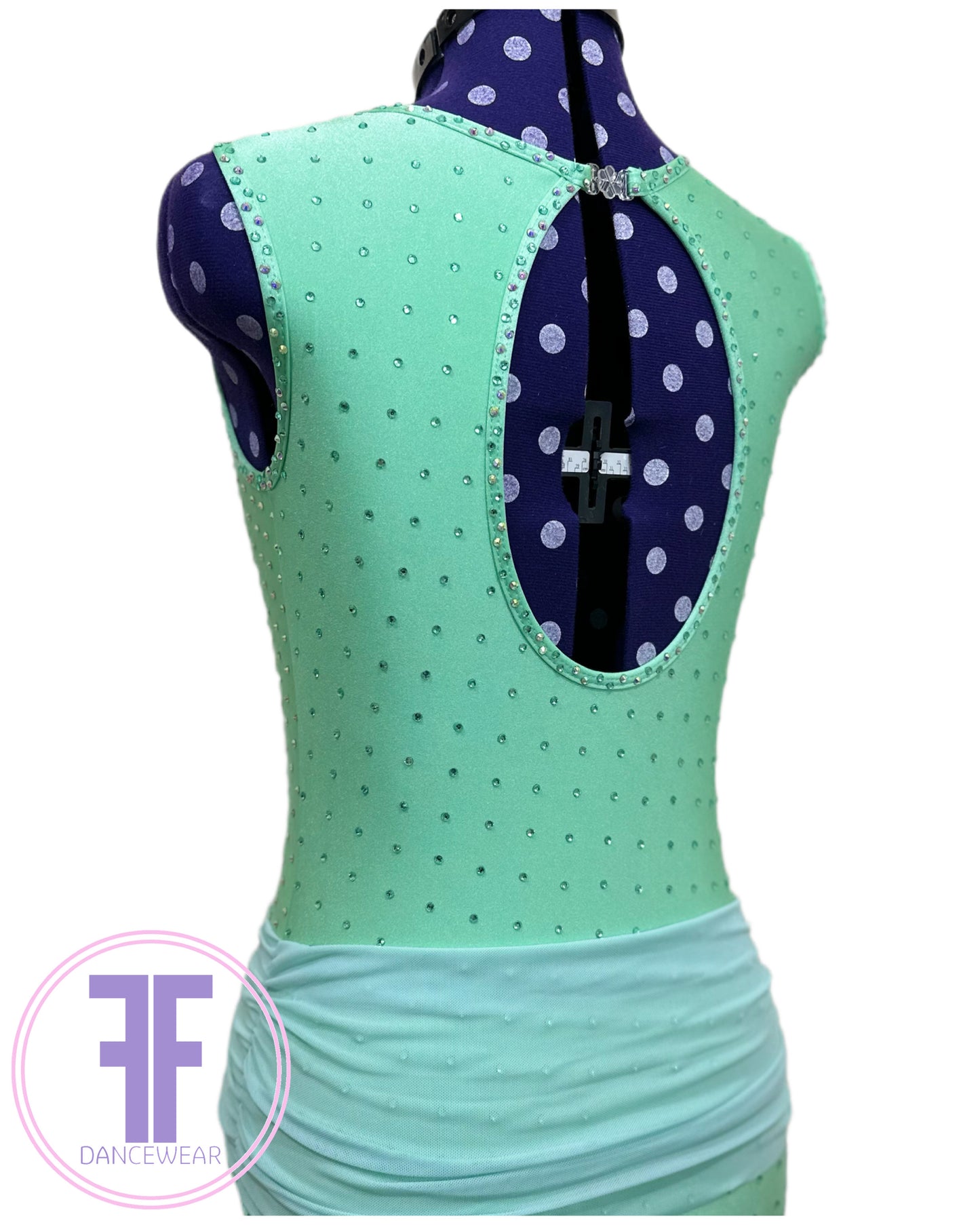 BESPOKE Mint Stoned Lyrical / Contemporary Dance Costume (Adult Small)