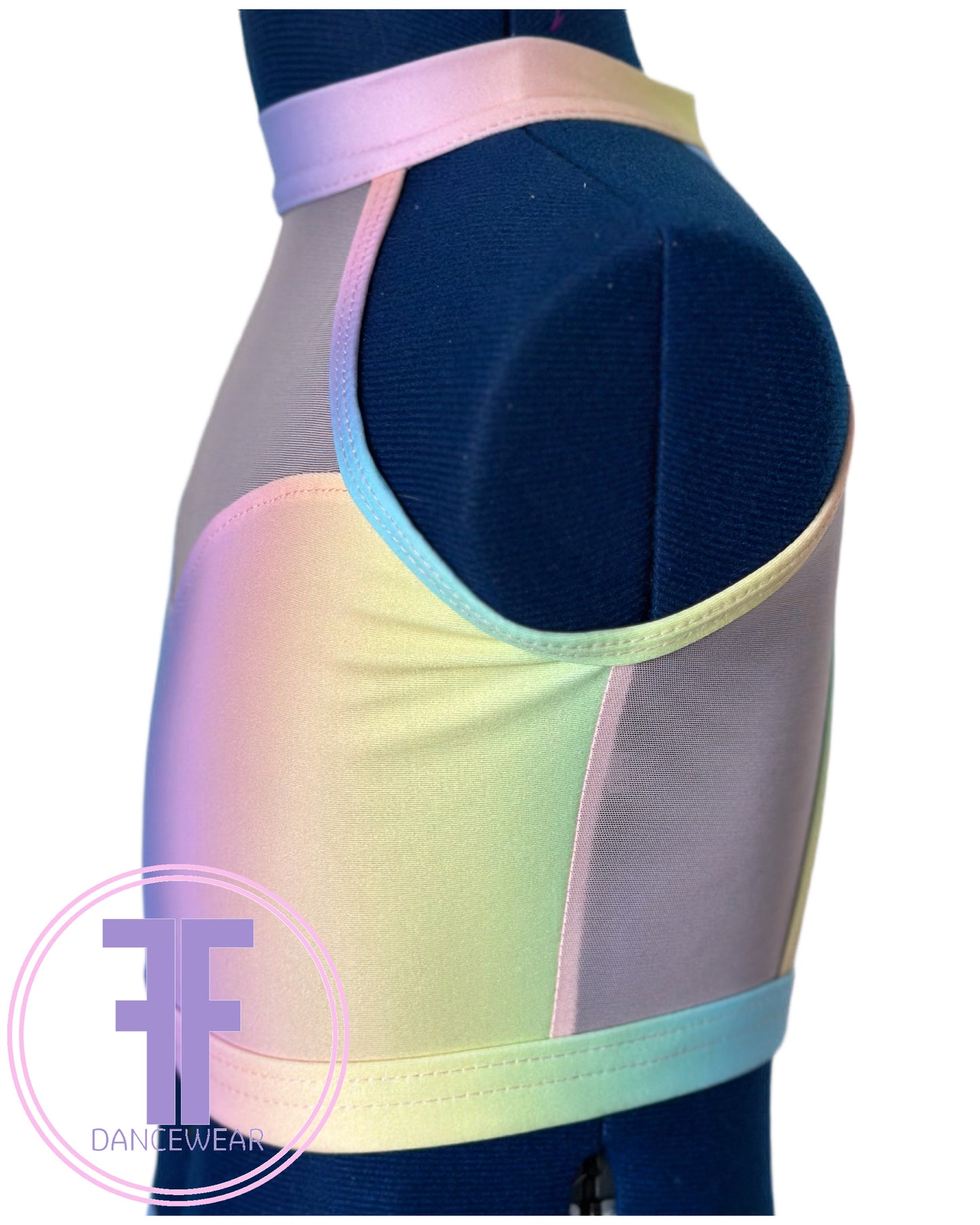 ELENA - Pastel Rainbow Lyrical / Contemporary Dance Costume (Child & Adult Sizes)