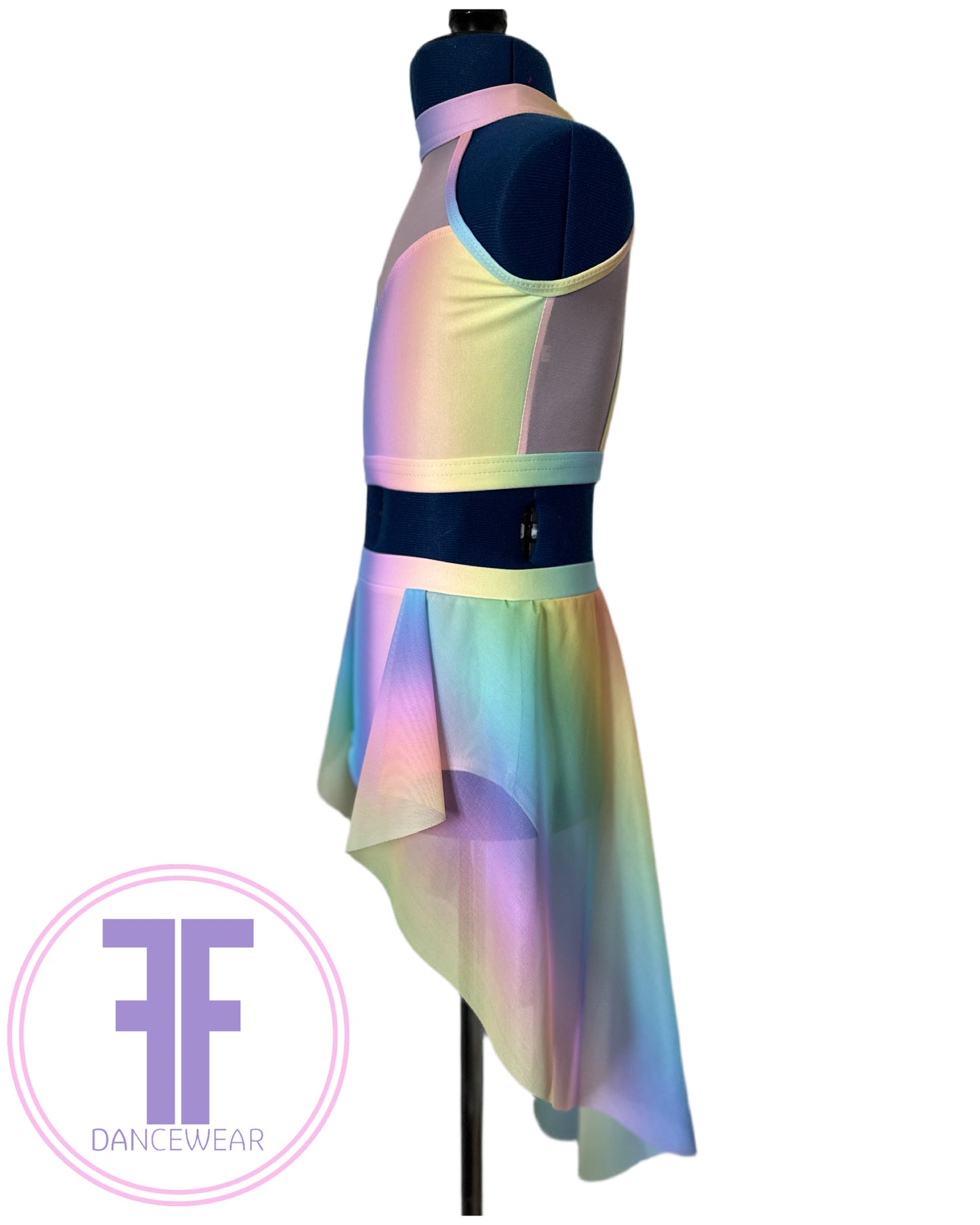 ELENA - Pastel Rainbow Lyrical / Contemporary Dance Costume (Child & Adult Sizes)