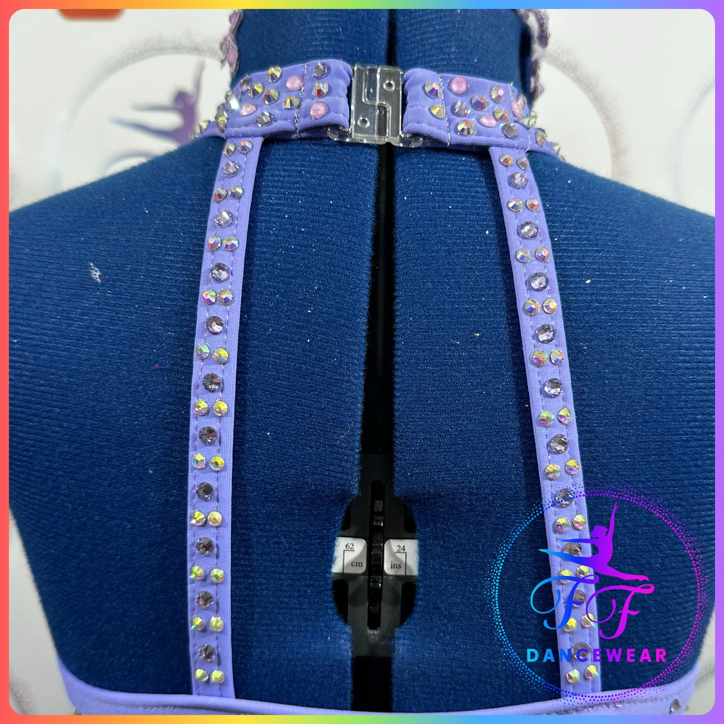 BESPOKE Lilac Stoned Lyrical / Contemporary Dance Costume (Size 1 - 7/8 yrs)