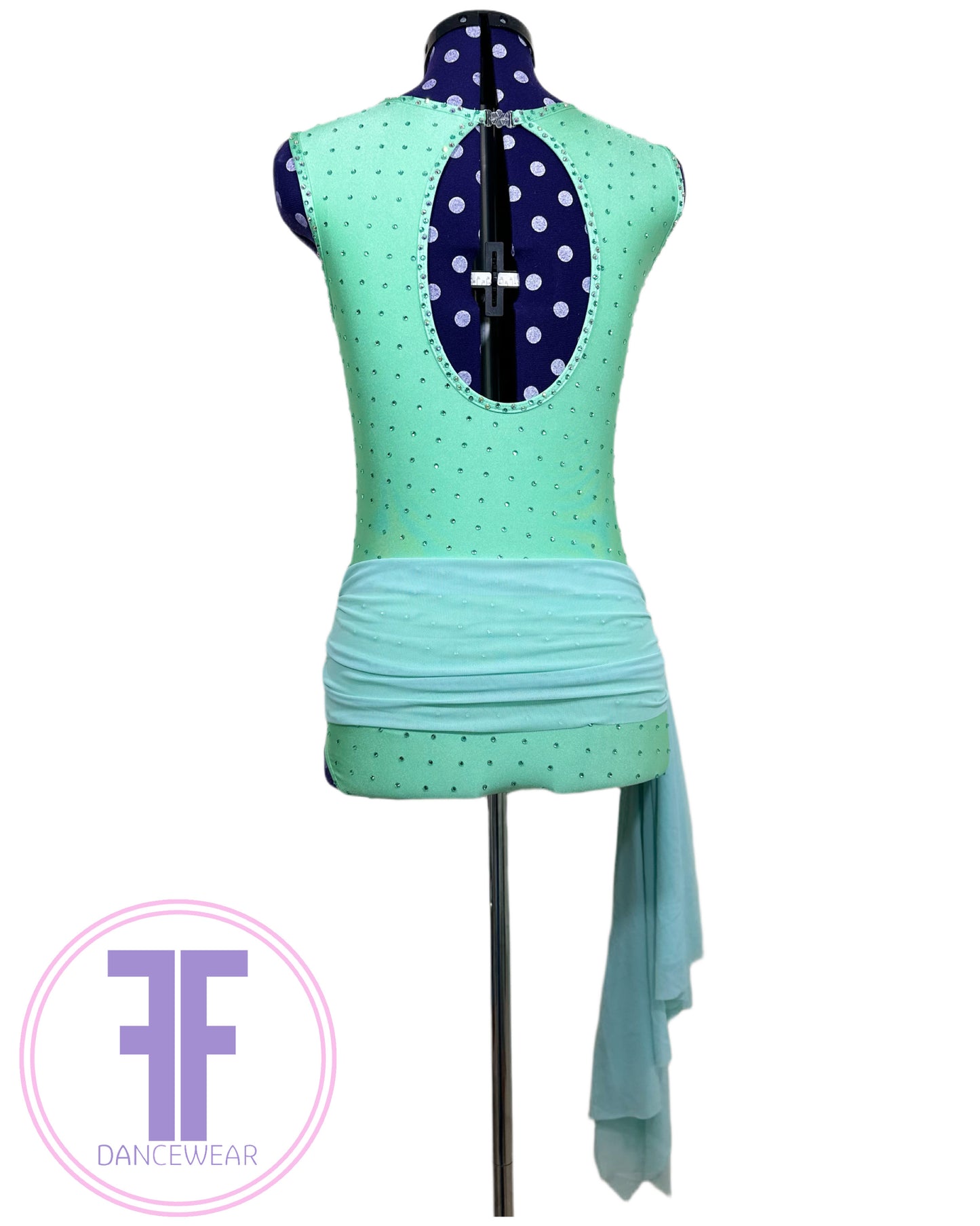 BESPOKE Mint Stoned Lyrical / Contemporary Dance Costume (Adult Small)