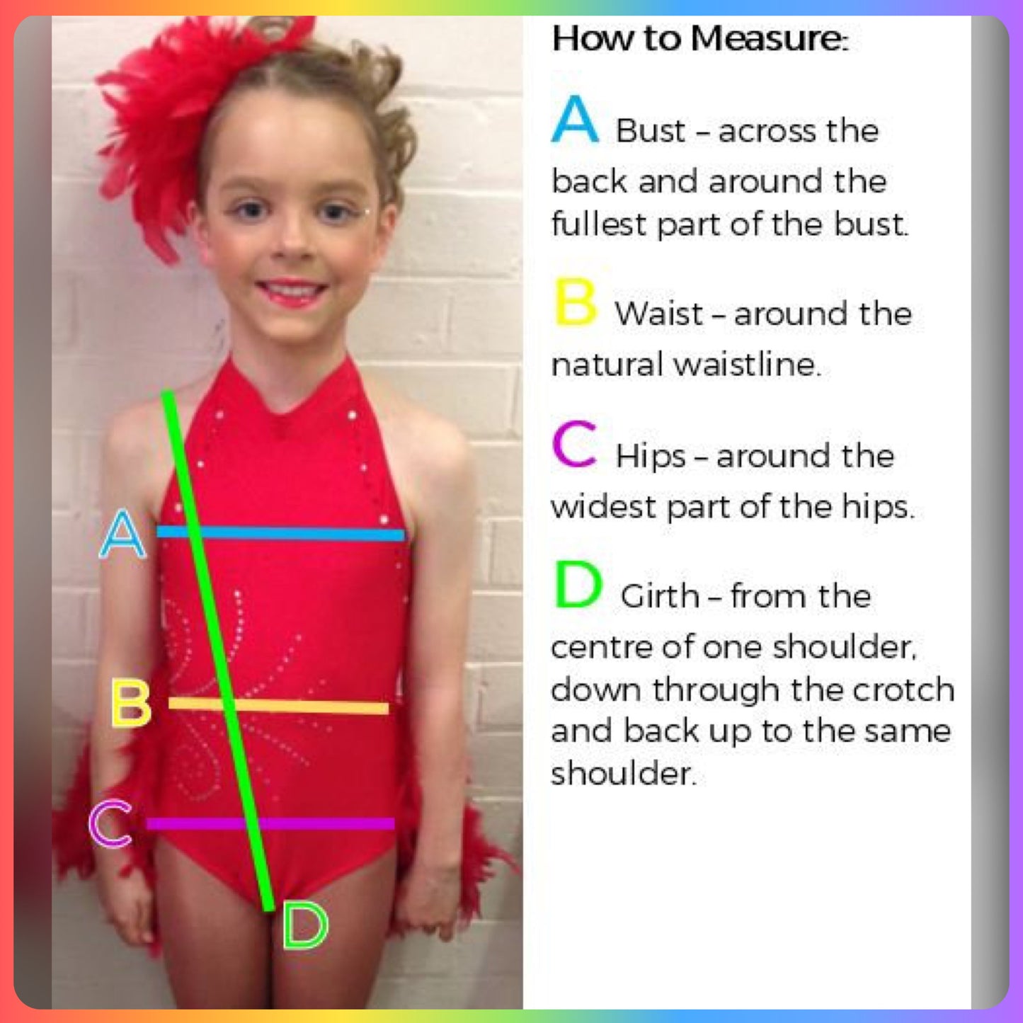 ELENA - Pastel Rainbow Lyrical / Contemporary Dance Costume (Child & Adult Sizes)