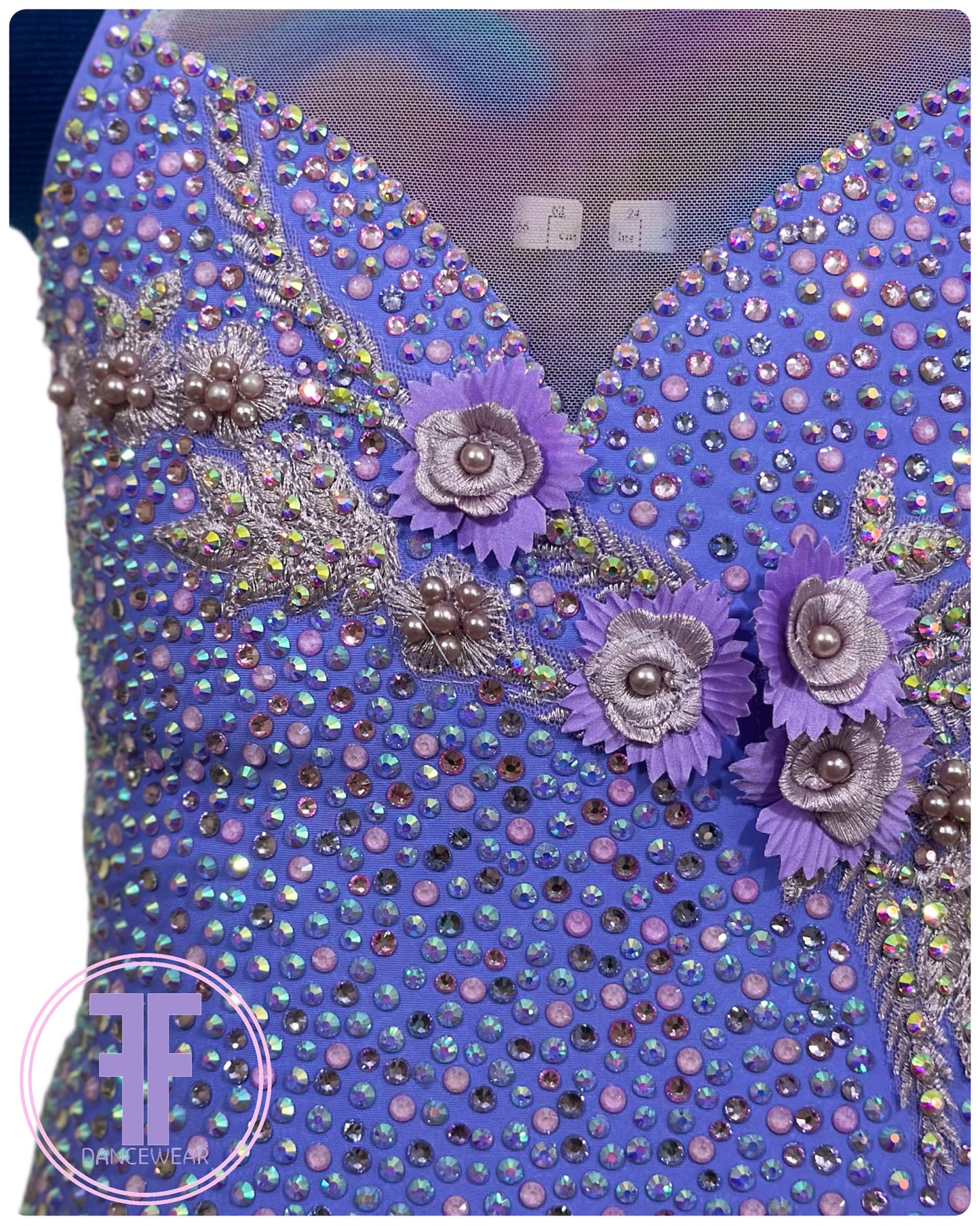 BESPOKE Rainbow & Lilac Lyrical / Contemporary Dance Costume (9/10 yrs)