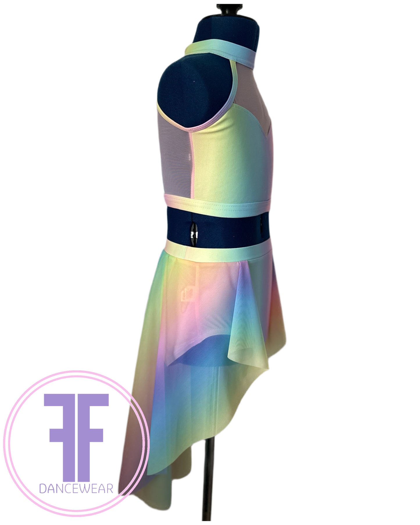 ELENA - Pastel Rainbow Lyrical / Contemporary Dance Costume (Child & Adult Sizes)