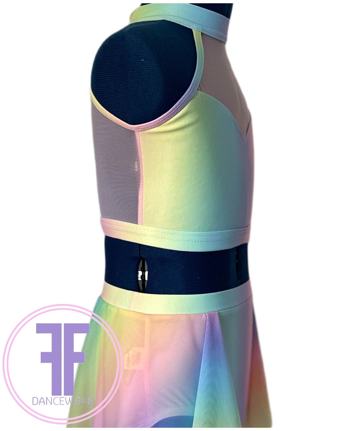 ELENA - Pastel Rainbow Lyrical / Contemporary Dance Costume (Child & Adult Sizes)