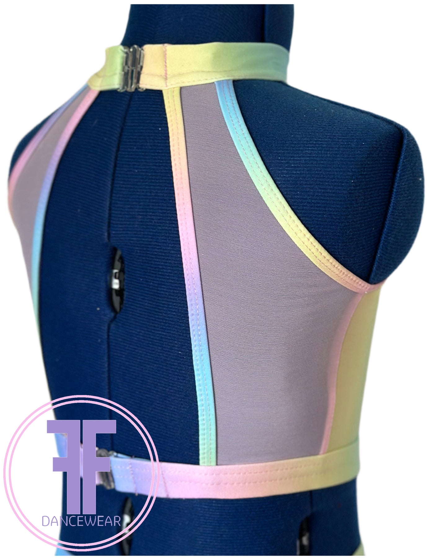 ELENA - Pastel Rainbow Lyrical / Contemporary Dance Costume (Child & Adult Sizes)