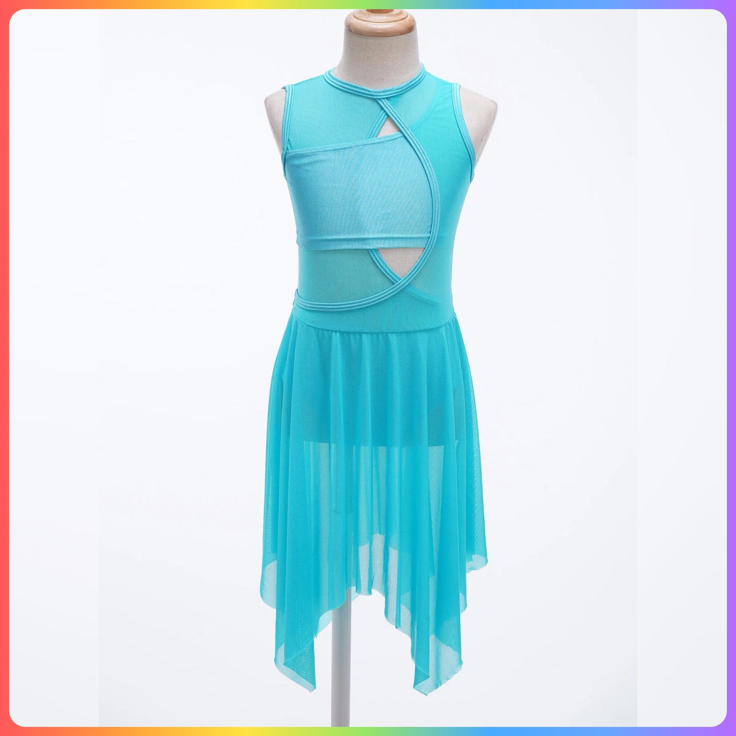 Girls Lyrical / Contemporary Irregular Hem Skirted Leotard