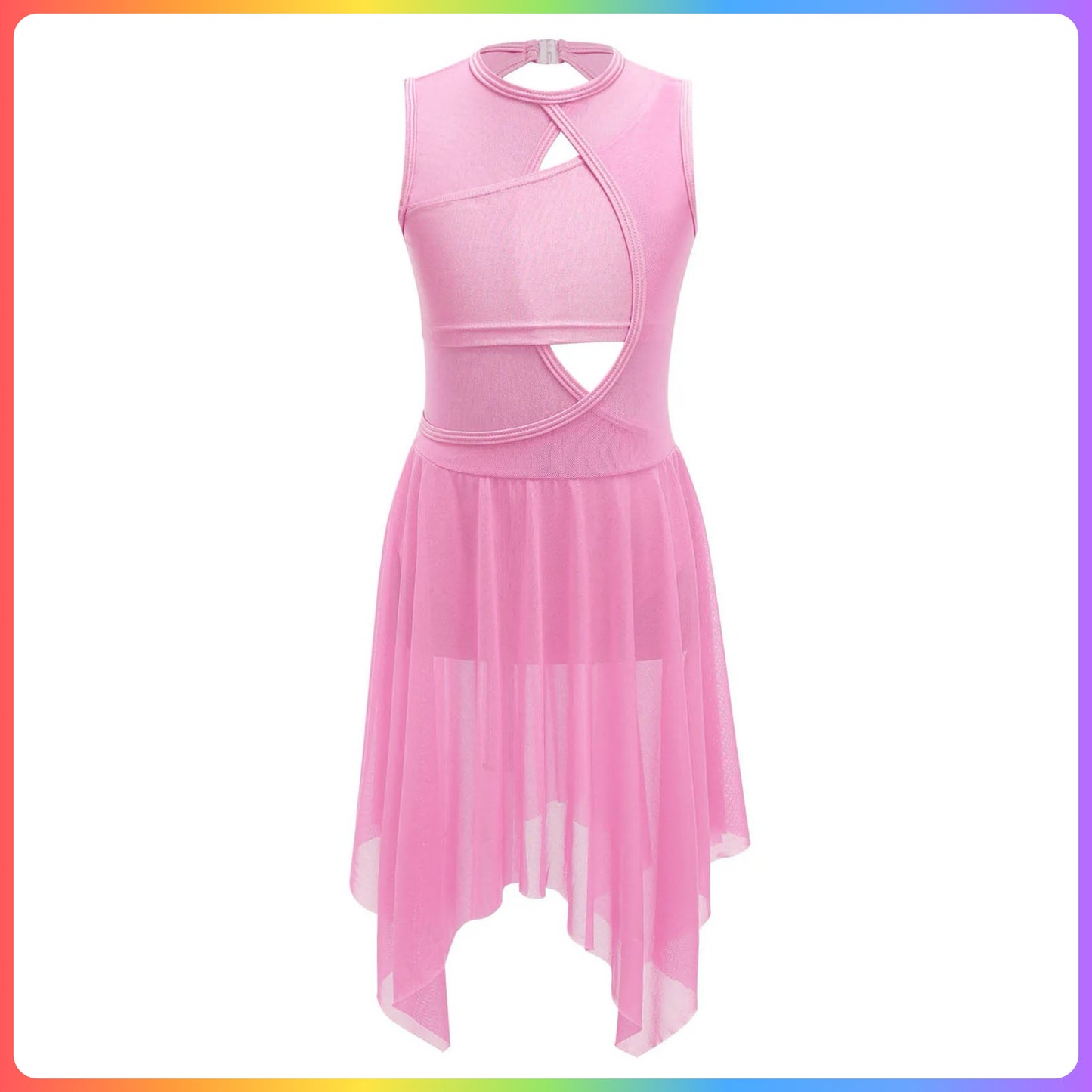 Girls Lyrical / Contemporary Irregular Hem Skirted Leotard