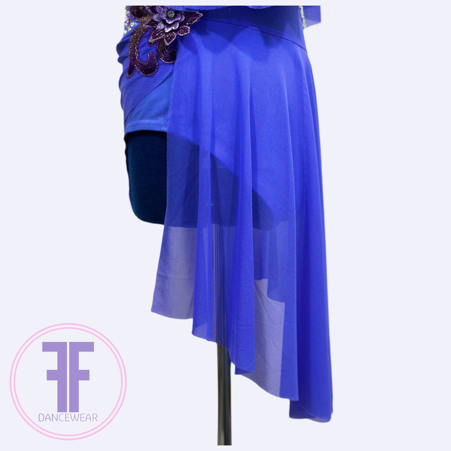 BESPOKE Dark Lilac Stoned Lyrical / Contemporary Dance Costume (9/10 yrs)