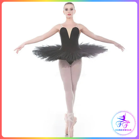 Black Stretch Pancake Ballet Tutu