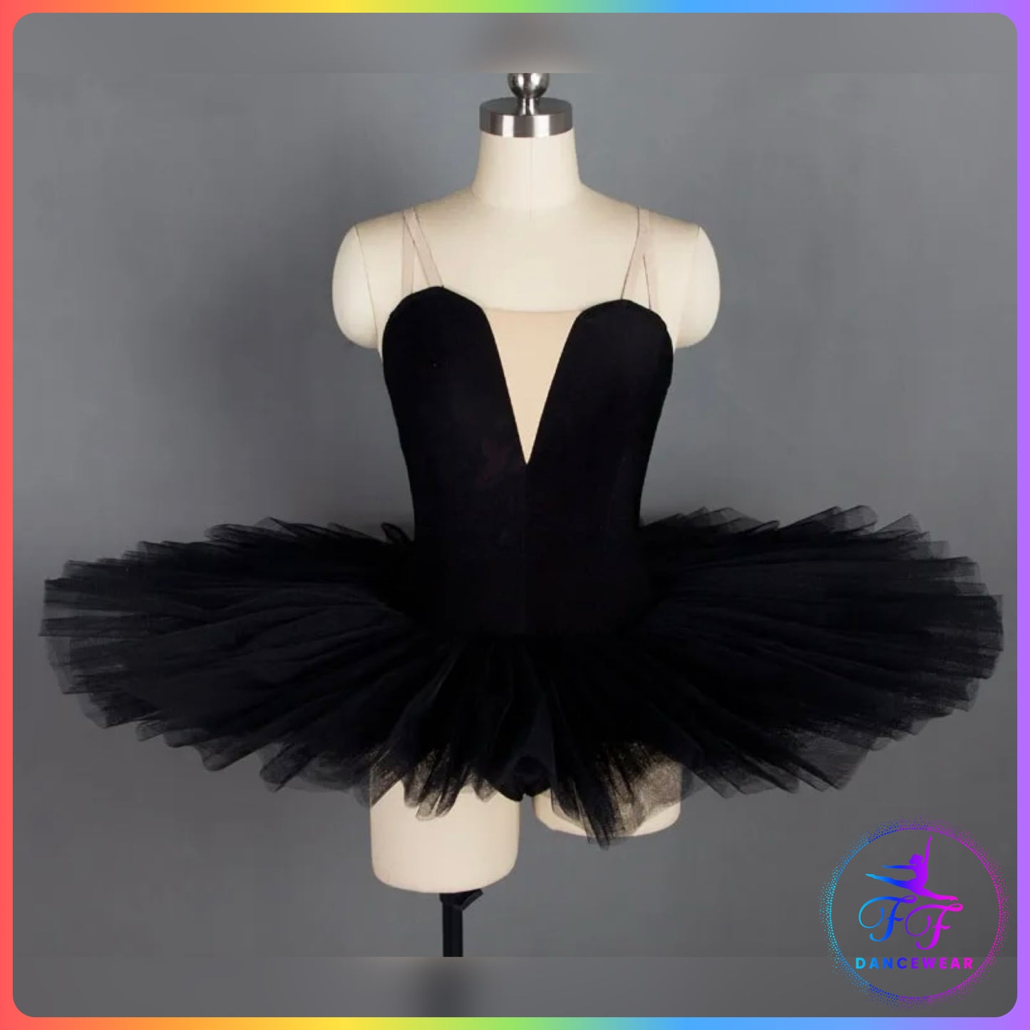 Black Stretch Pancake Ballet Tutu
