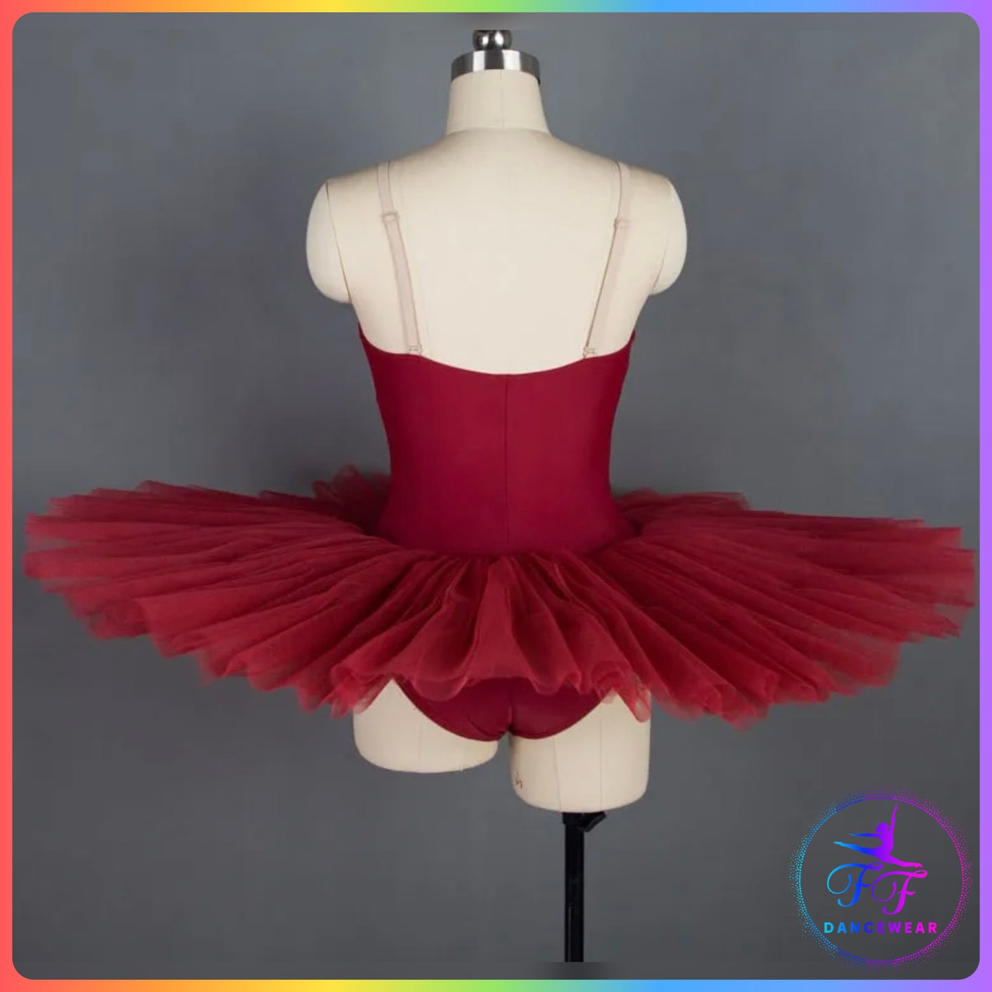 Wine Stretch Pancake Ballet Tutu