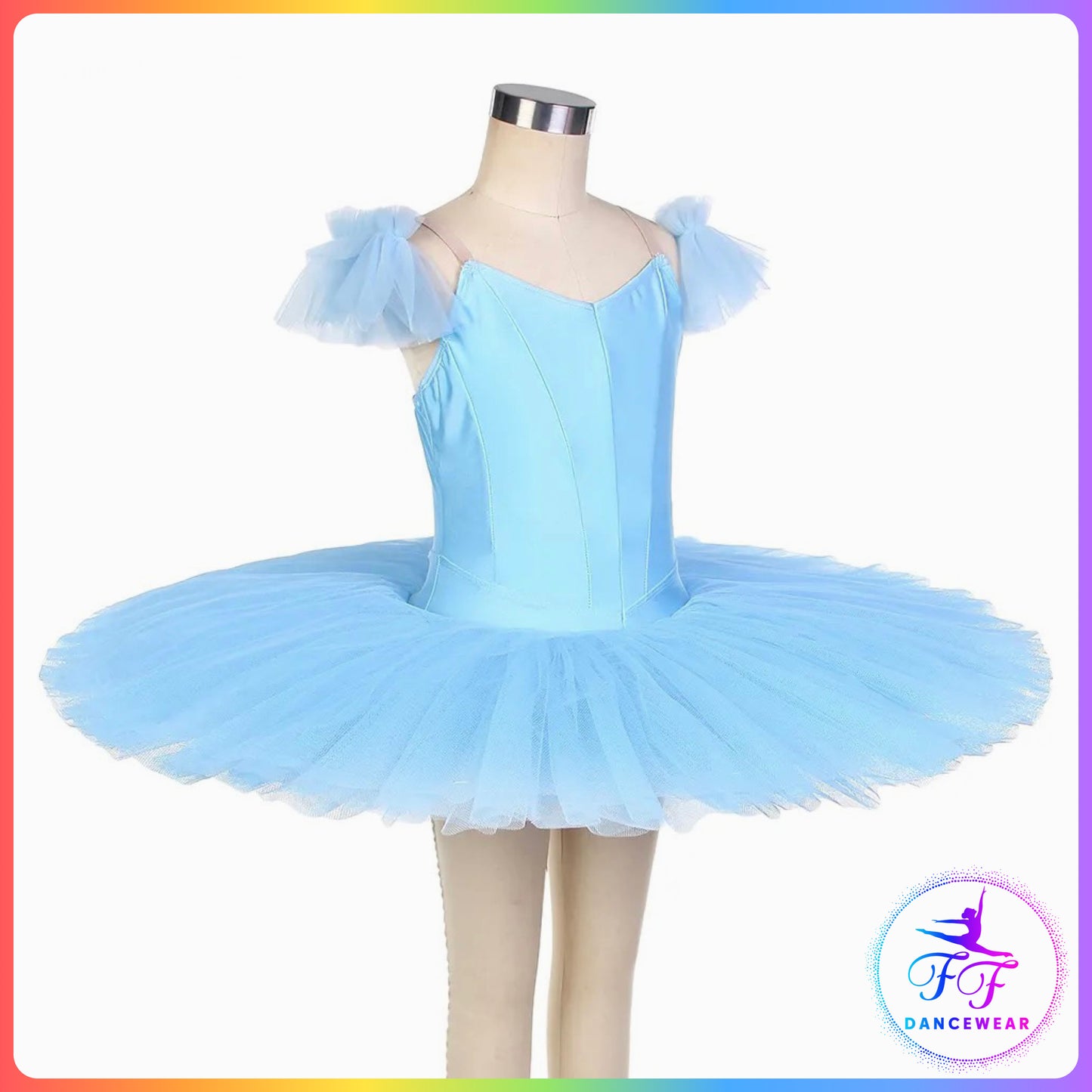 Sky Blue Stretch Pancake Ballet Tutu