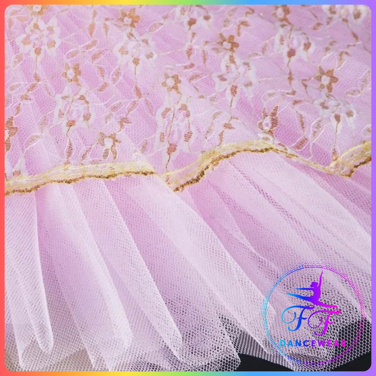 Pink Two Tone Stretch Pancake Ballet Tutu