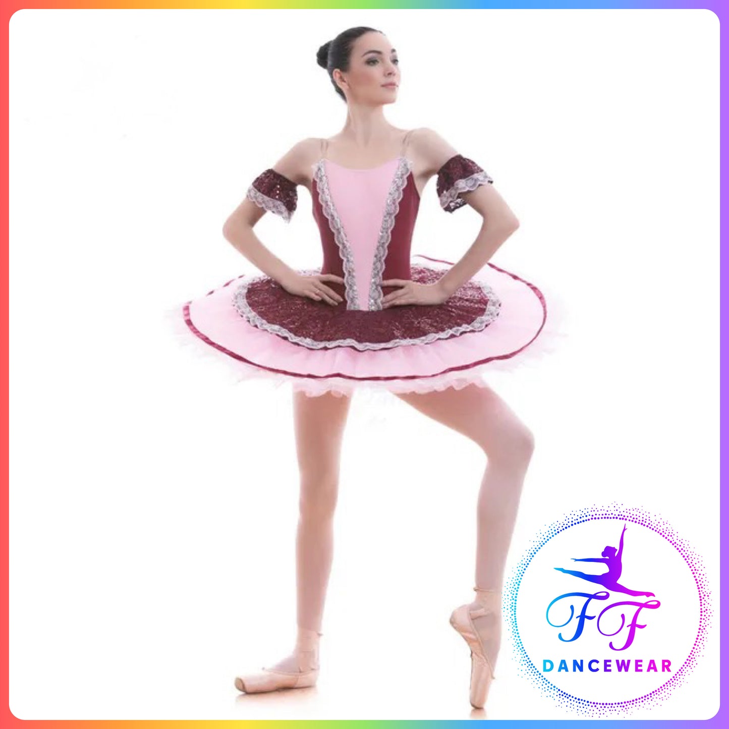 Burgundy Professional Ballet Pancake Tutu (Child & Adult Sizes)