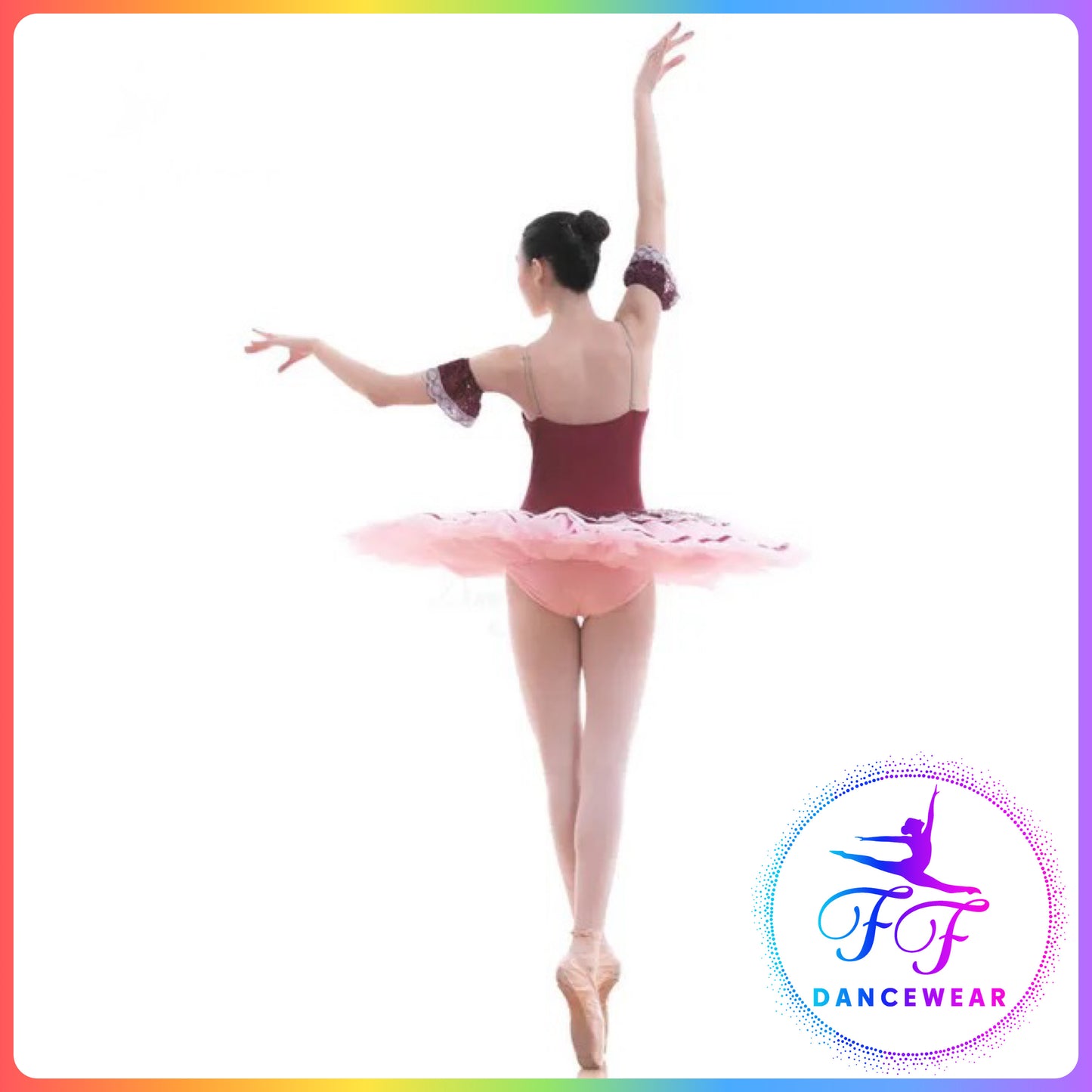 Burgundy Professional Ballet Pancake Tutu (Child & Adult Sizes)