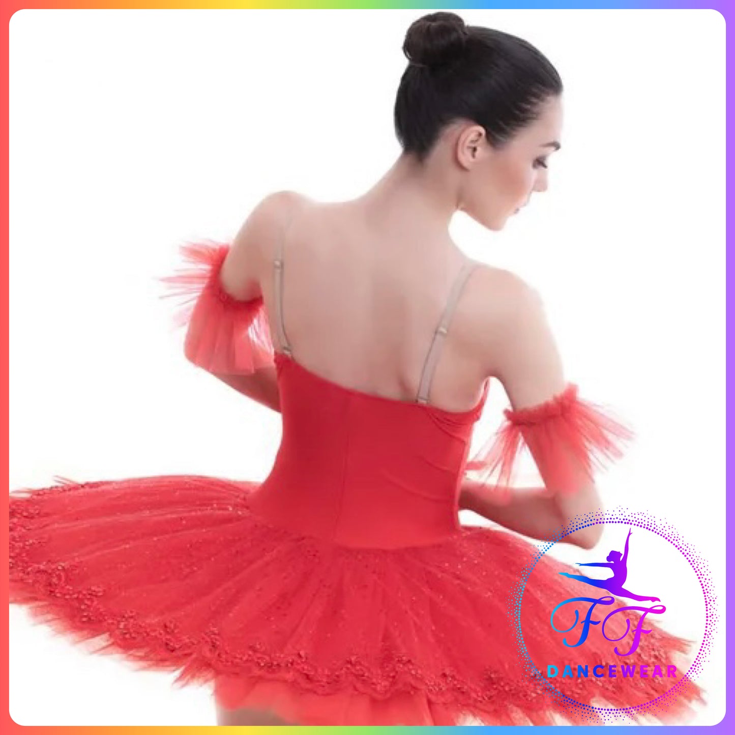 Red Sparkle Professional Ballet Pancake Tutu (Child & Adult Sizes)