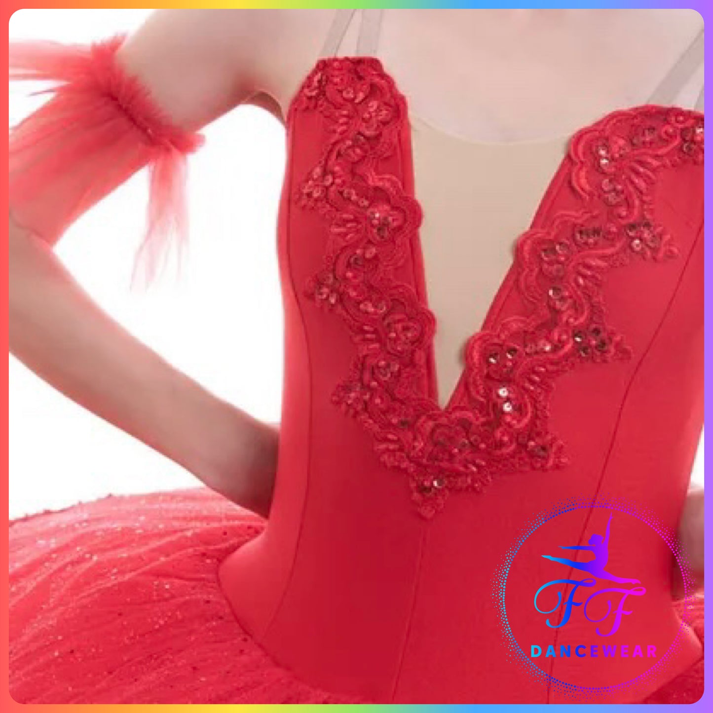 Red Sparkle Professional Ballet Pancake Tutu (Child & Adult Sizes)