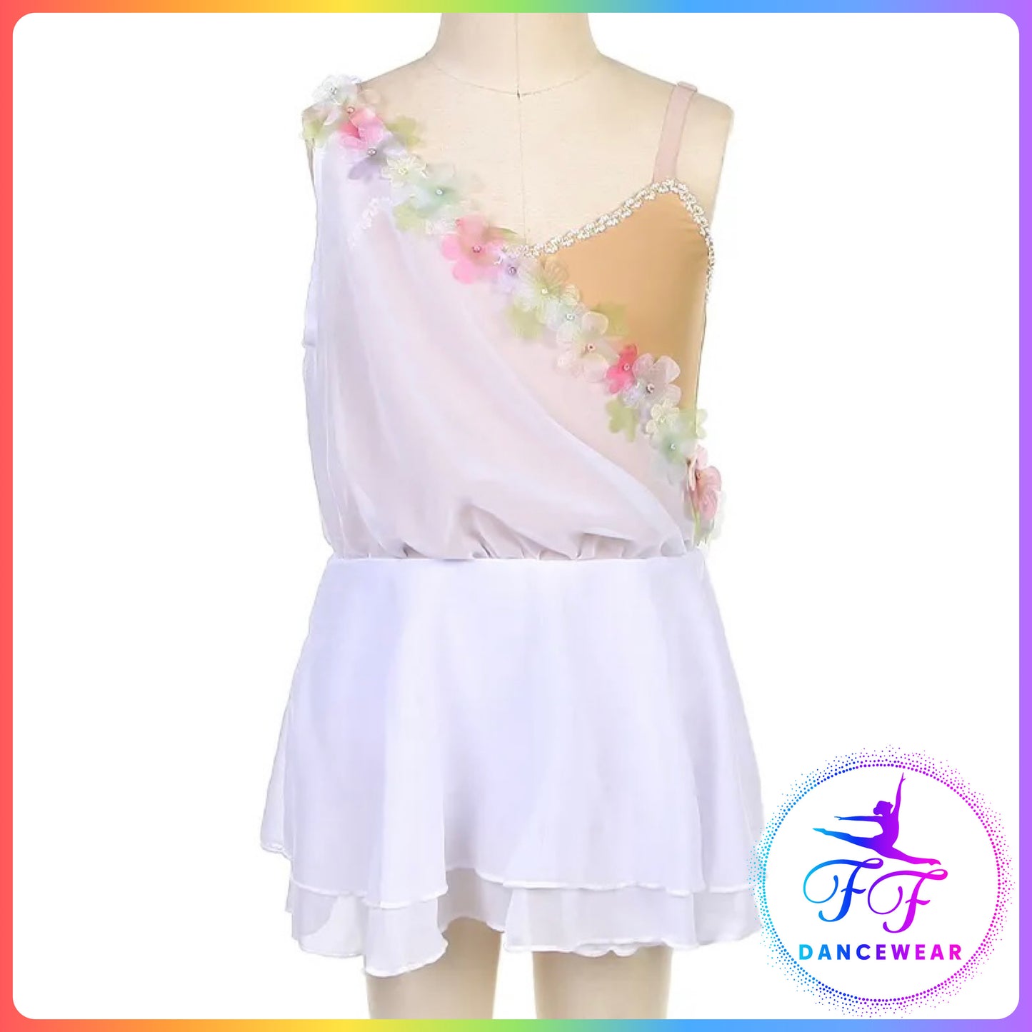 White Floral Ballet Dress (Child & Adult Sizes)