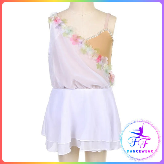 White Floral Ballet Dress (Child & Adult Sizes)
