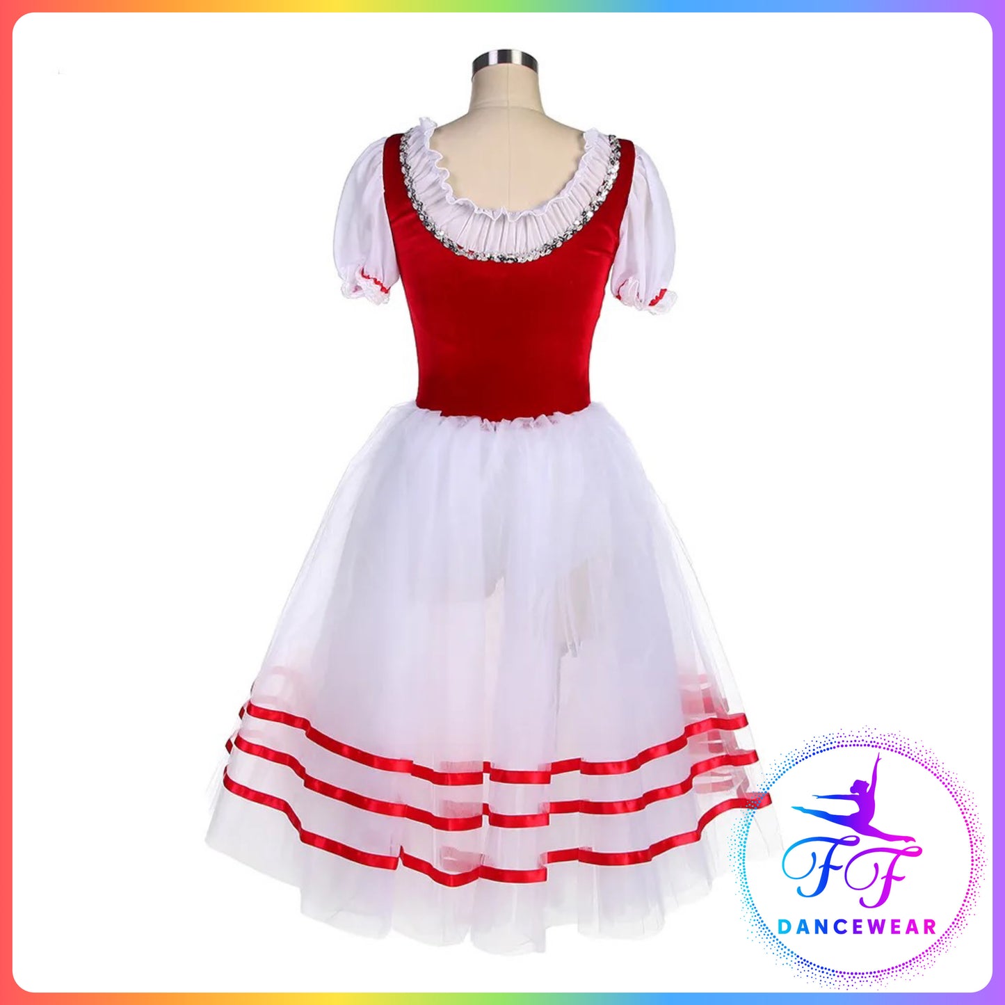 Red Velvet Bodice Romantic Tutu (Child & Adult Sizes)