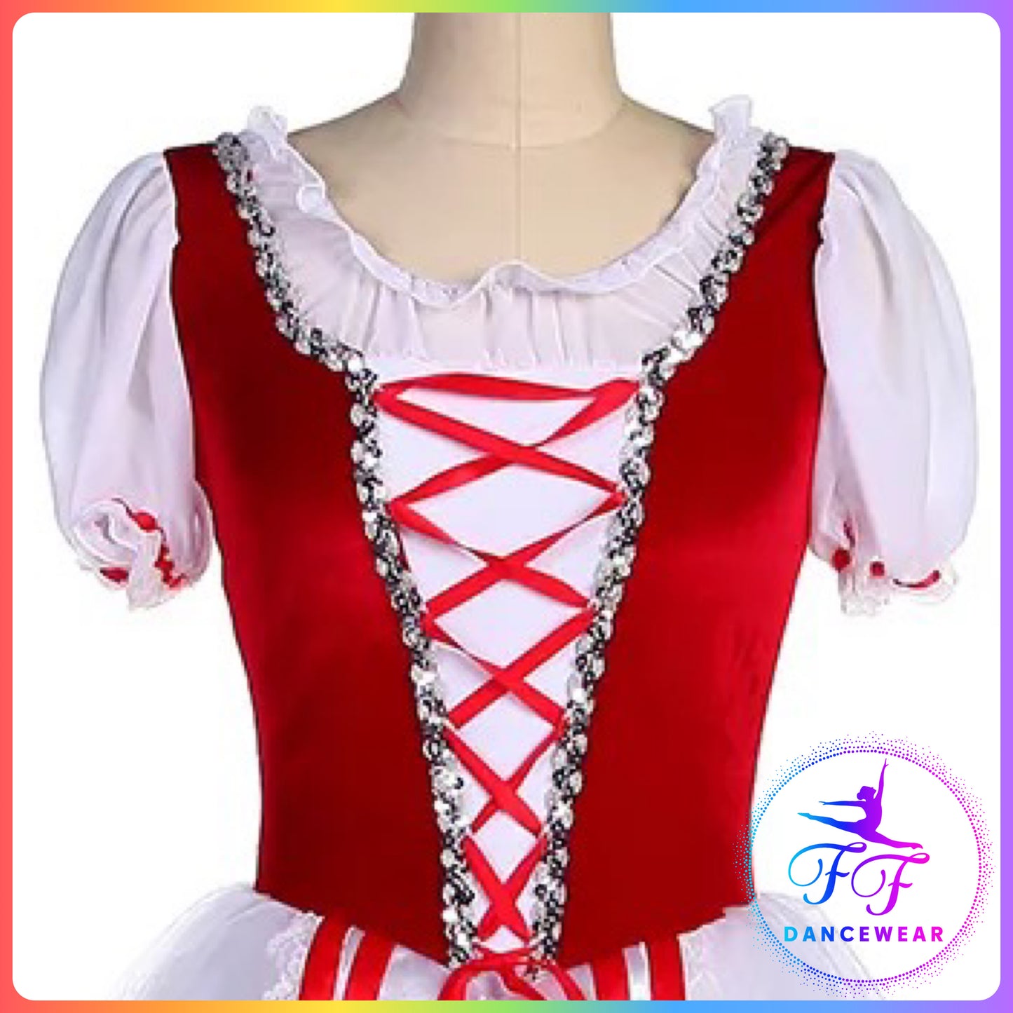 Red Velvet Bodice Romantic Tutu (Child & Adult Sizes)