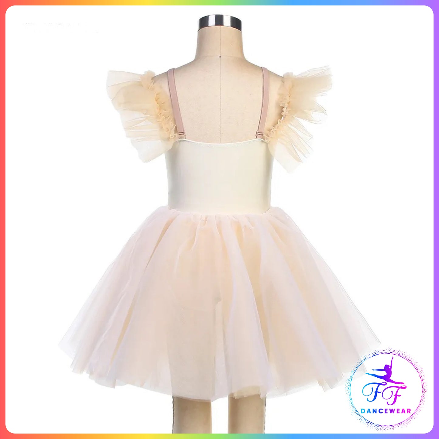 Peach Pink Off the Shoulder Romantic Tutu (Child & Adult Sizes)