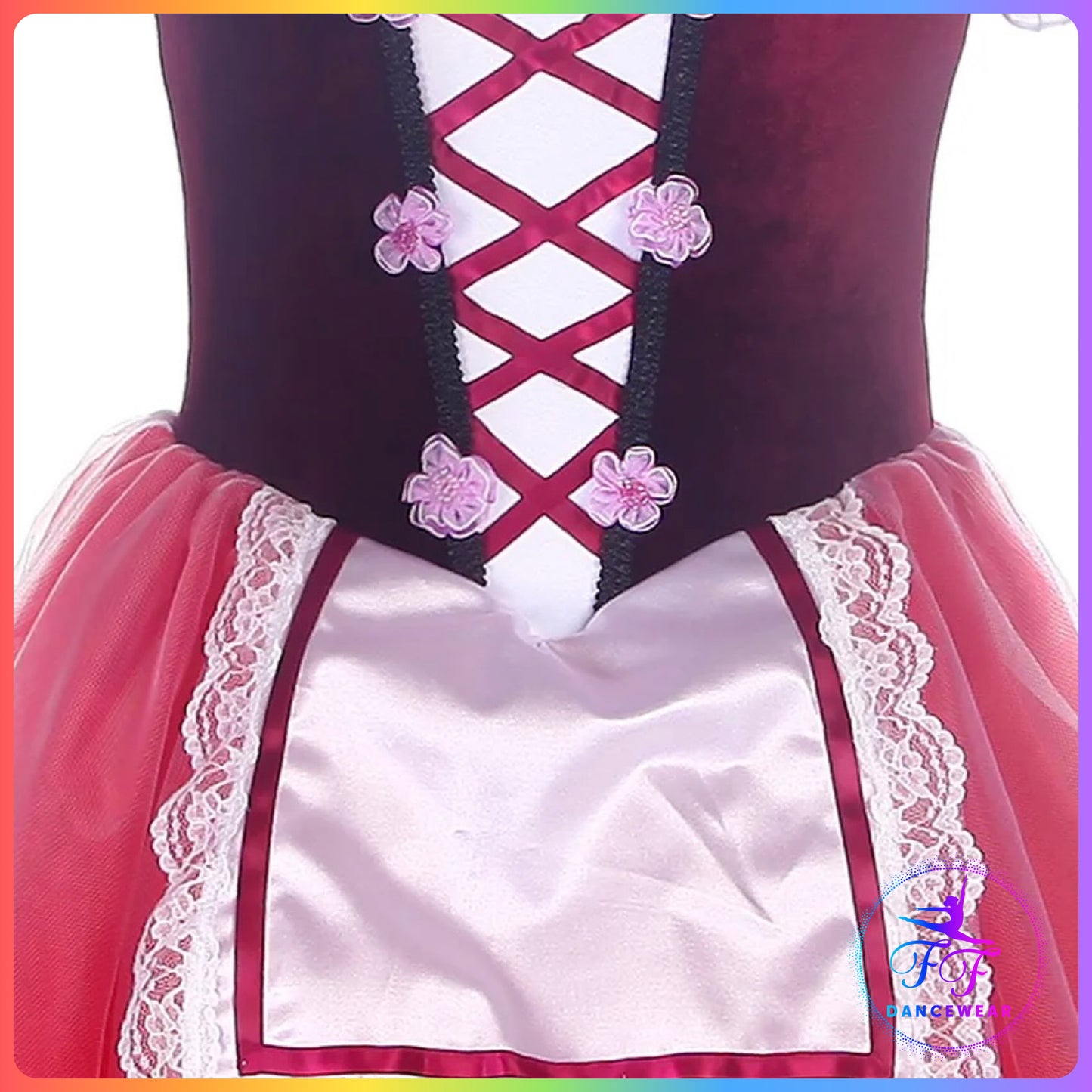 Red Giselle Style Ballet Dress (Child & Adult Sizes)