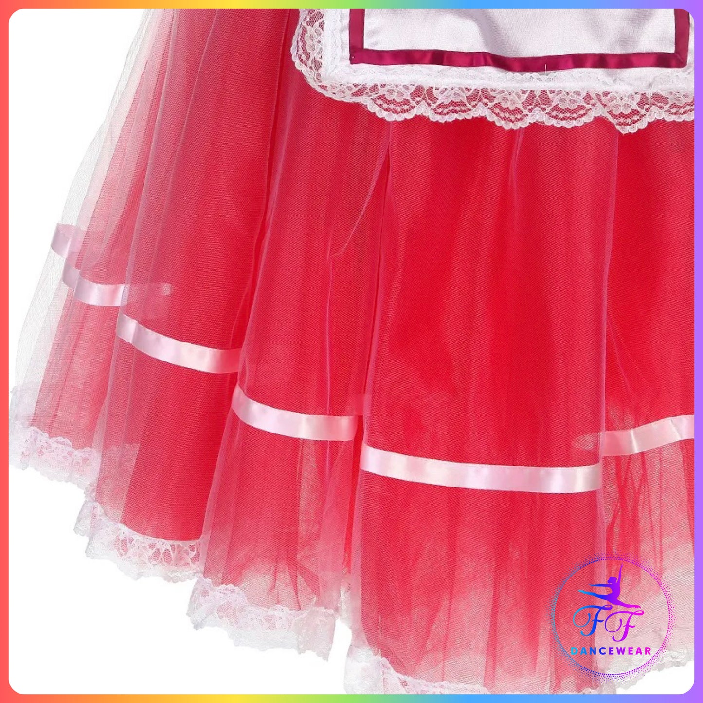 Red Giselle Style Ballet Dress (Child & Adult Sizes)