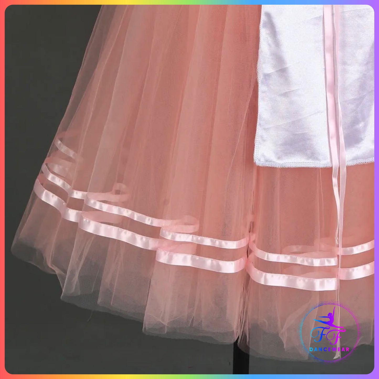 Long Sleeve Brown & Pink Romantic Tutu (Child & Adult Sizes)