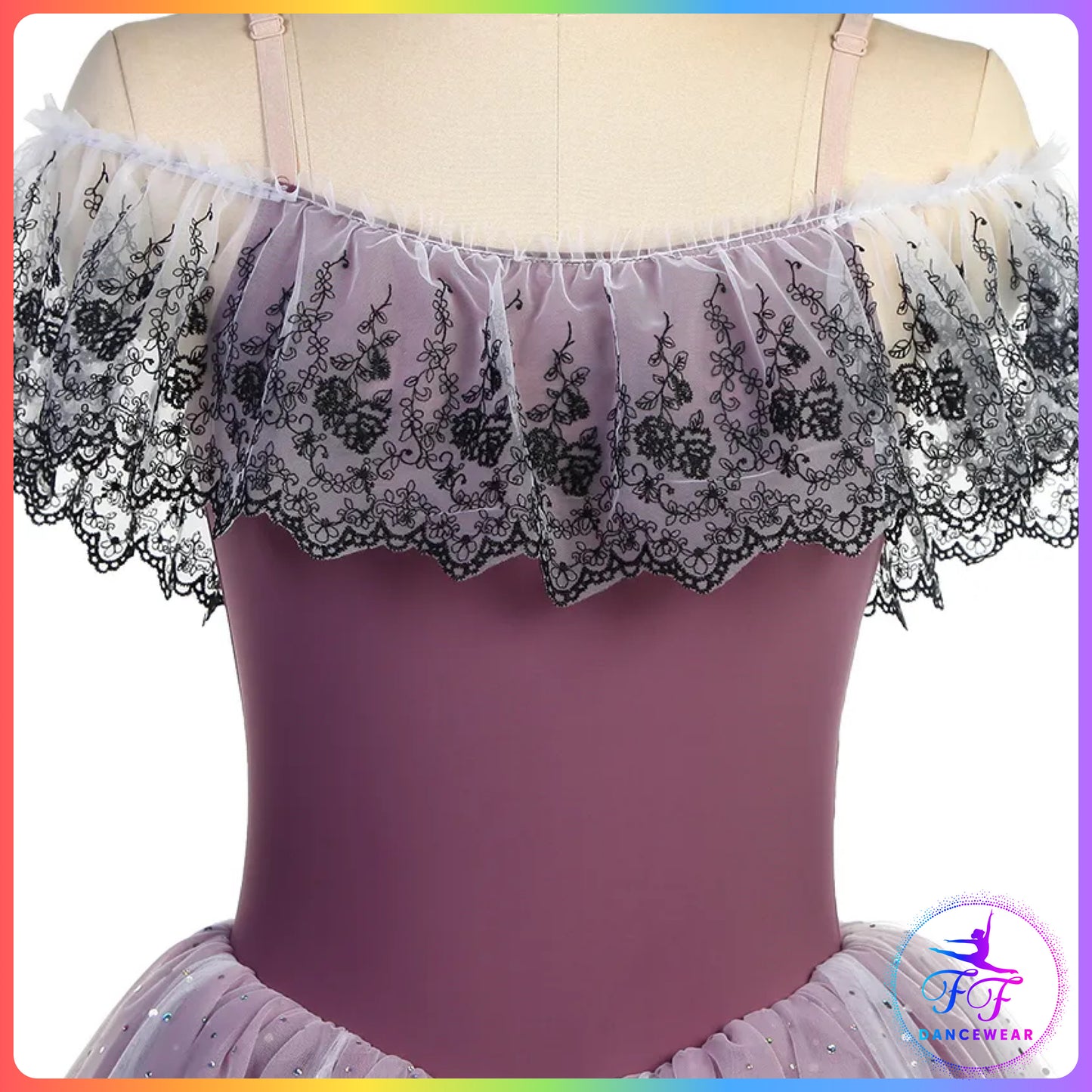 Purple Off the Shoulder Romantic Tutu (Child & Adult Sizes)