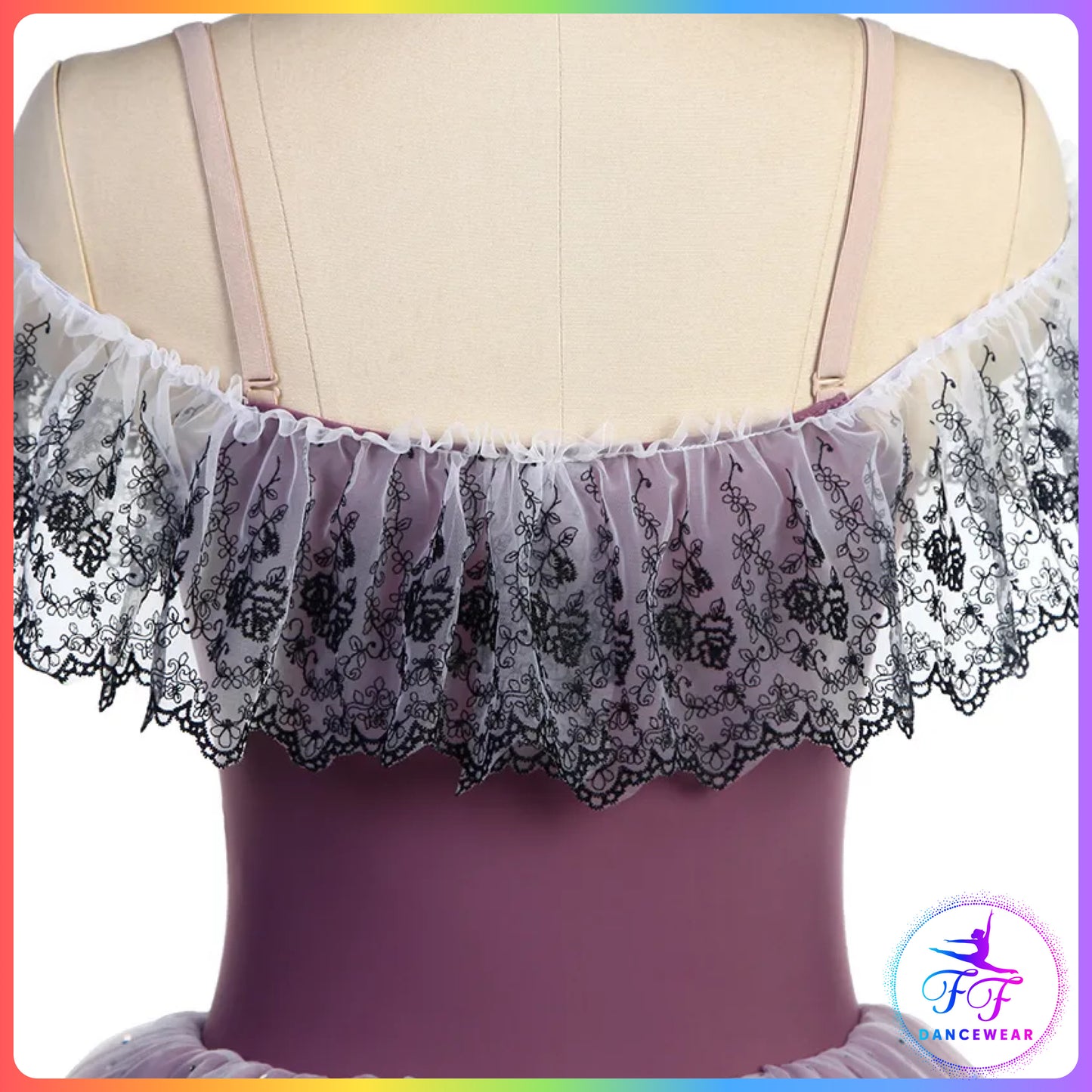 Purple Off the Shoulder Romantic Tutu (Child & Adult Sizes)