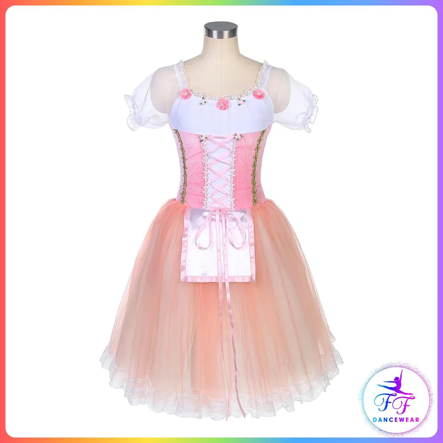 Puff Sleeve Pink Romantic Tutu (Child & Adult Sizes)