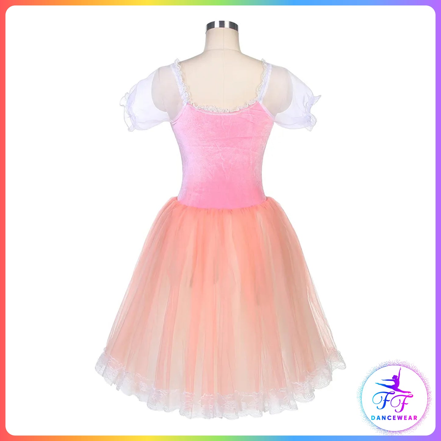 Puff Sleeve Pink Romantic Tutu (Child & Adult Sizes)