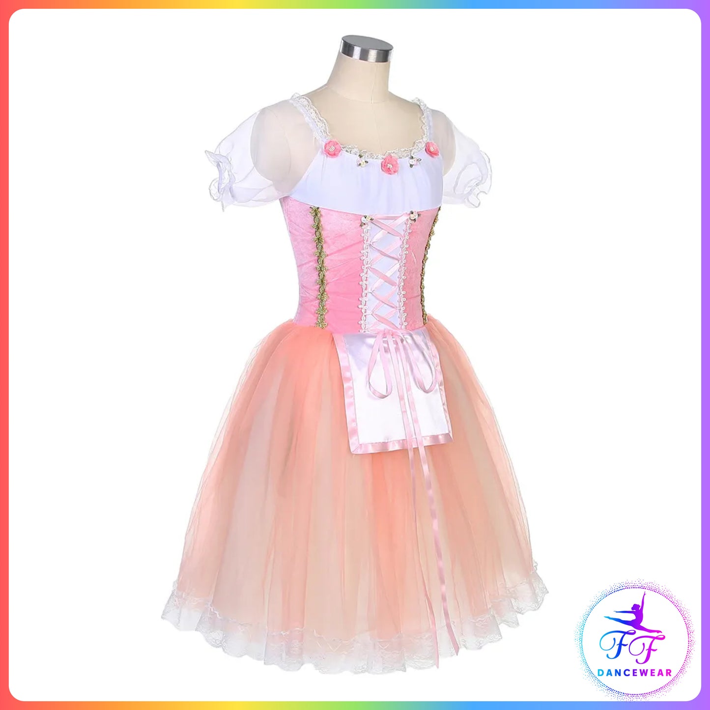 Puff Sleeve Pink Romantic Tutu (Child & Adult Sizes)