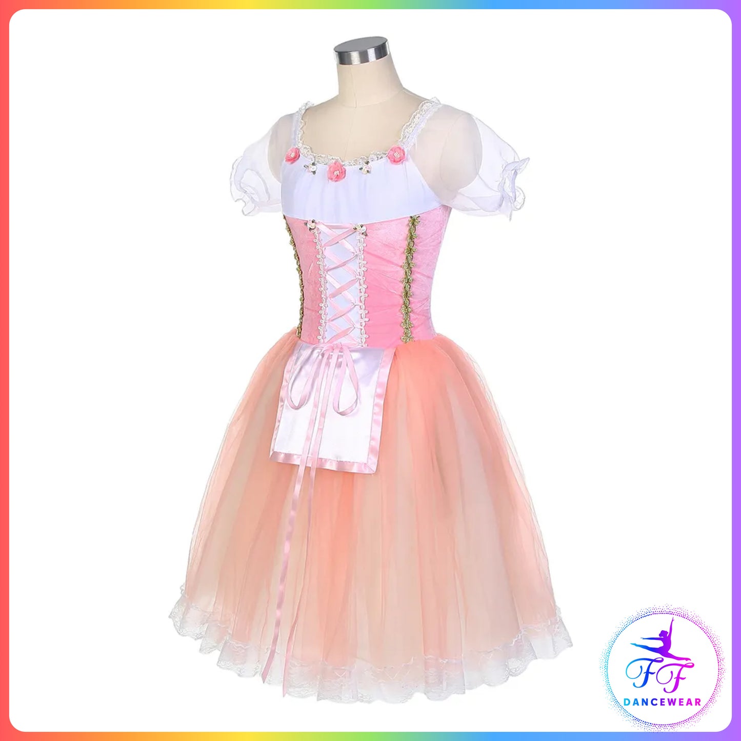 Puff Sleeve Pink Romantic Tutu (Child & Adult Sizes)