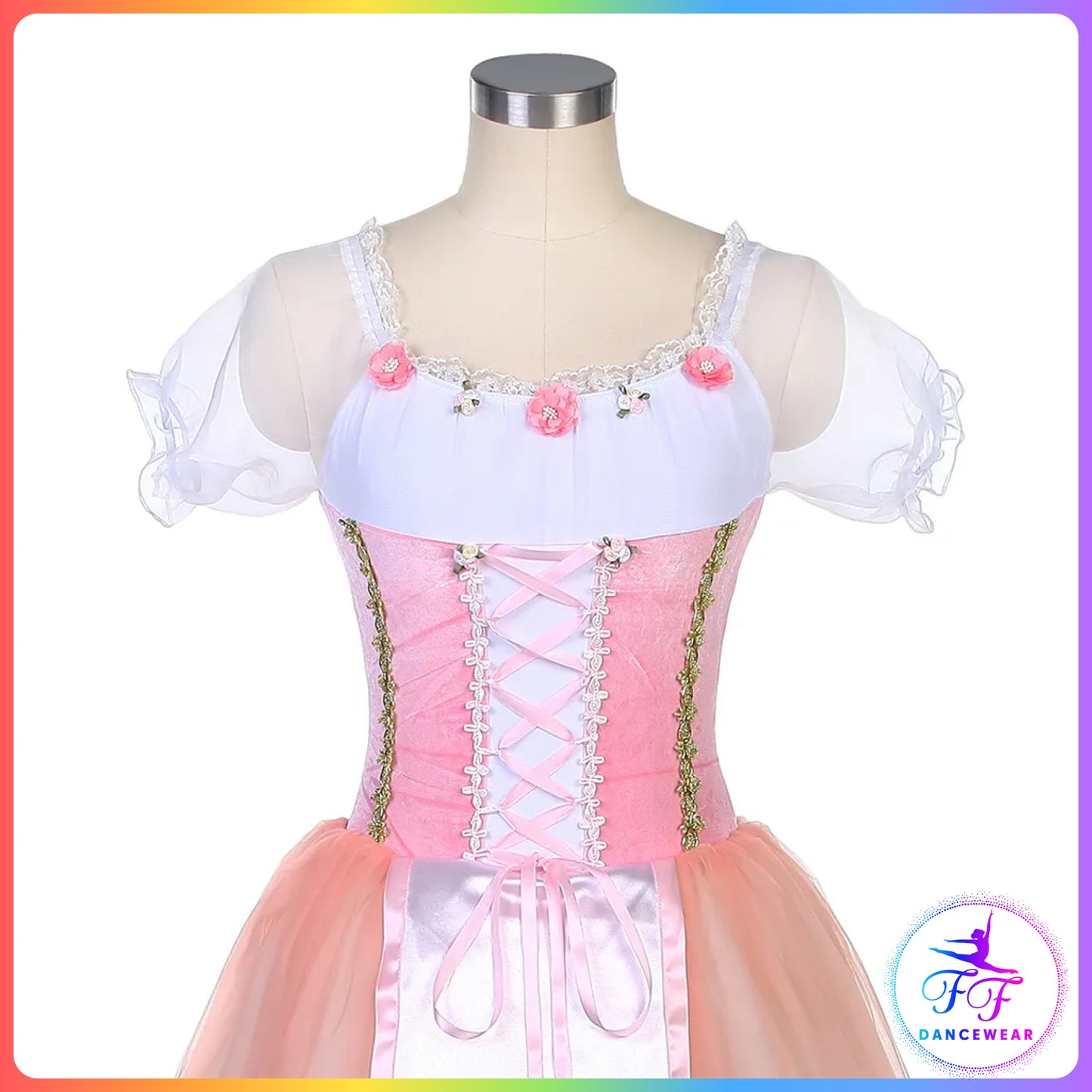 Puff Sleeve Pink Romantic Tutu (Child & Adult Sizes)