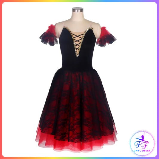 Black & Red Romantic Tutu (Child & Adult Sizes)