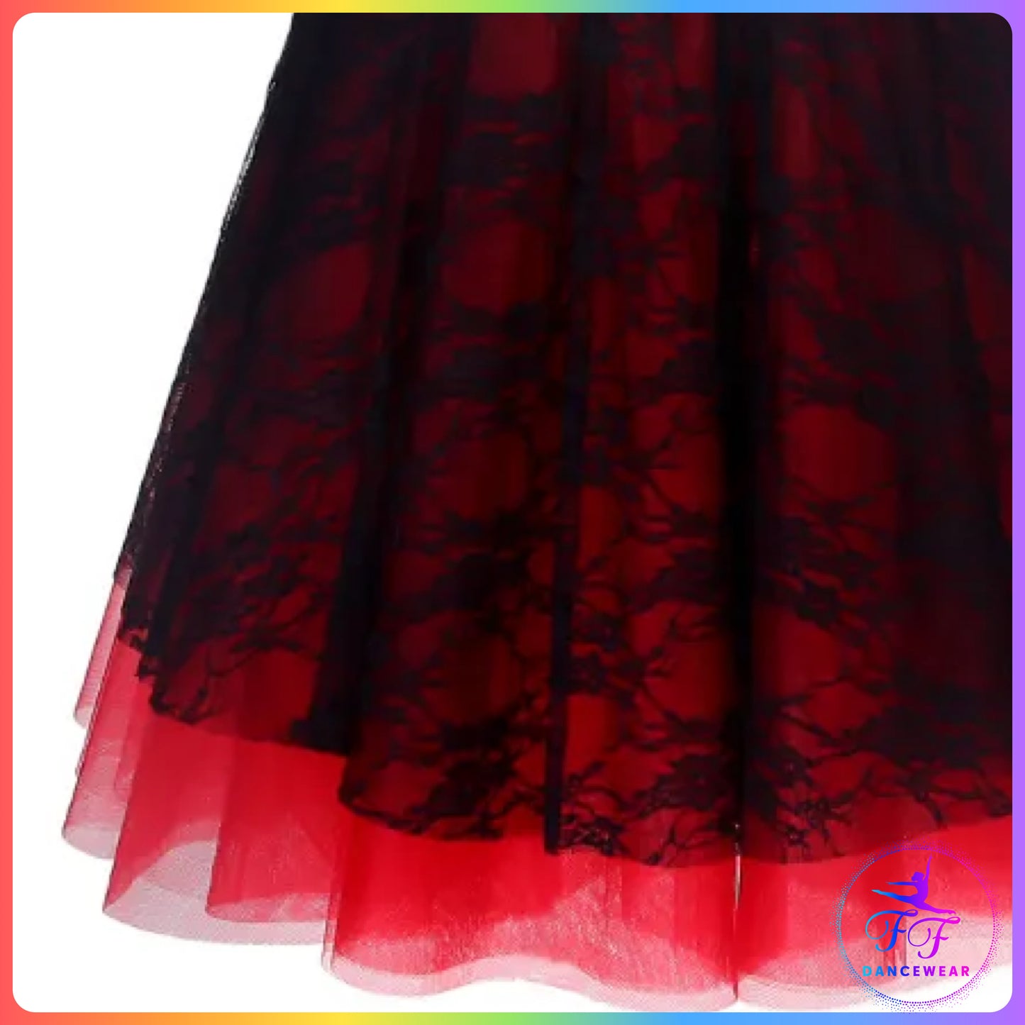 Black & Red Romantic Tutu (Child & Adult Sizes)