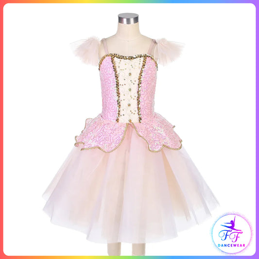 Pink Sequin Bodice Romantic Tutu (Child & Adult Sizes)