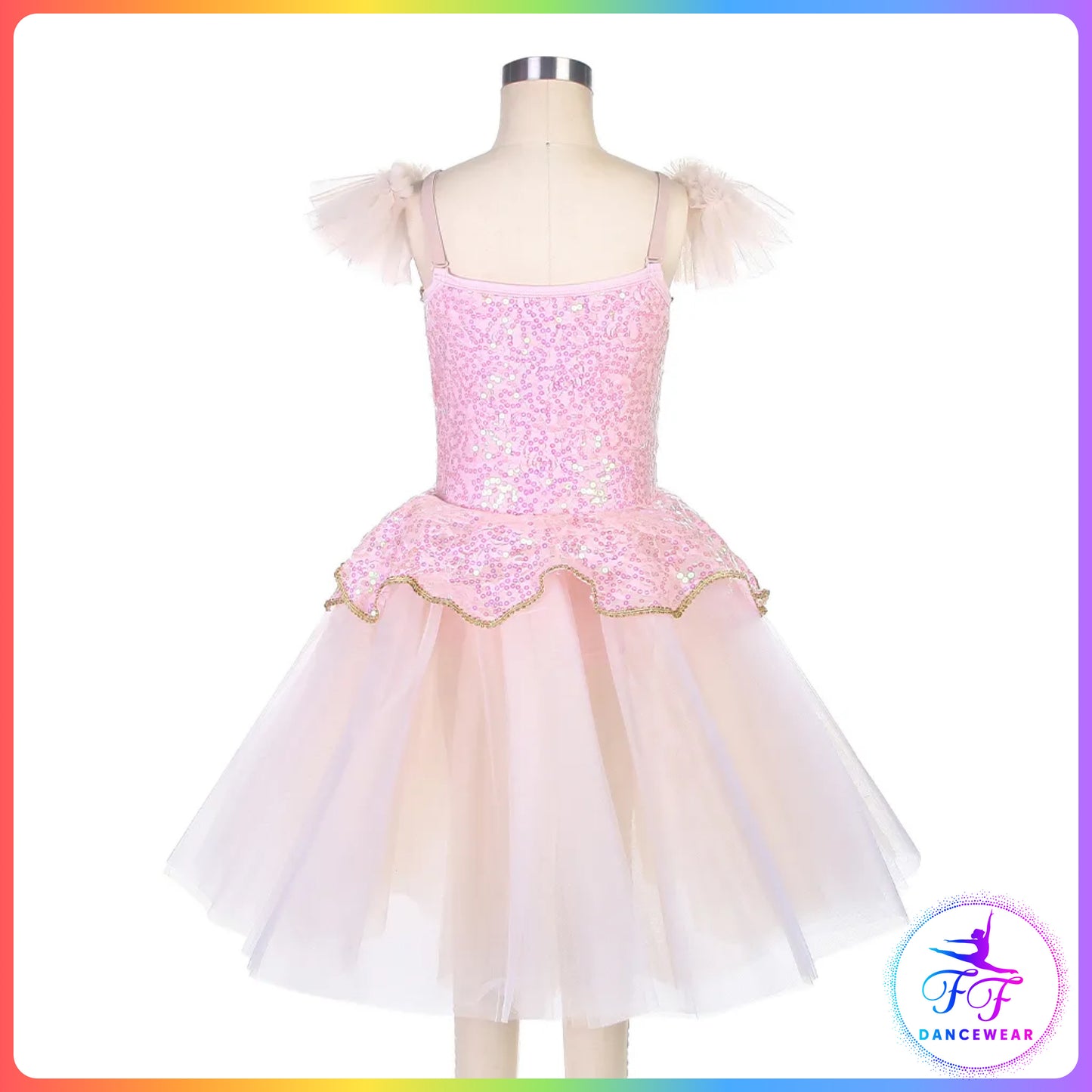 Pink Sequin Bodice Romantic Tutu (Child & Adult Sizes)