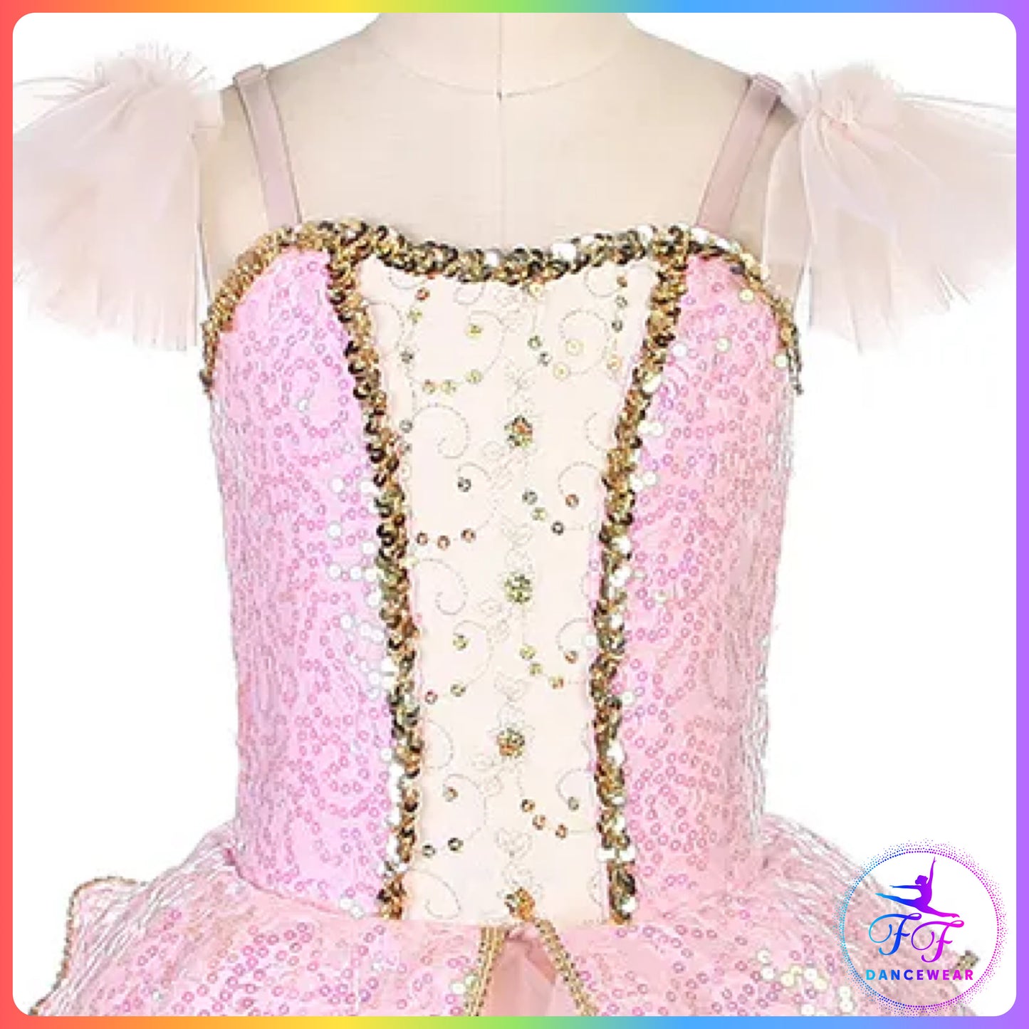 Pink Sequin Bodice Romantic Tutu (Child & Adult Sizes)