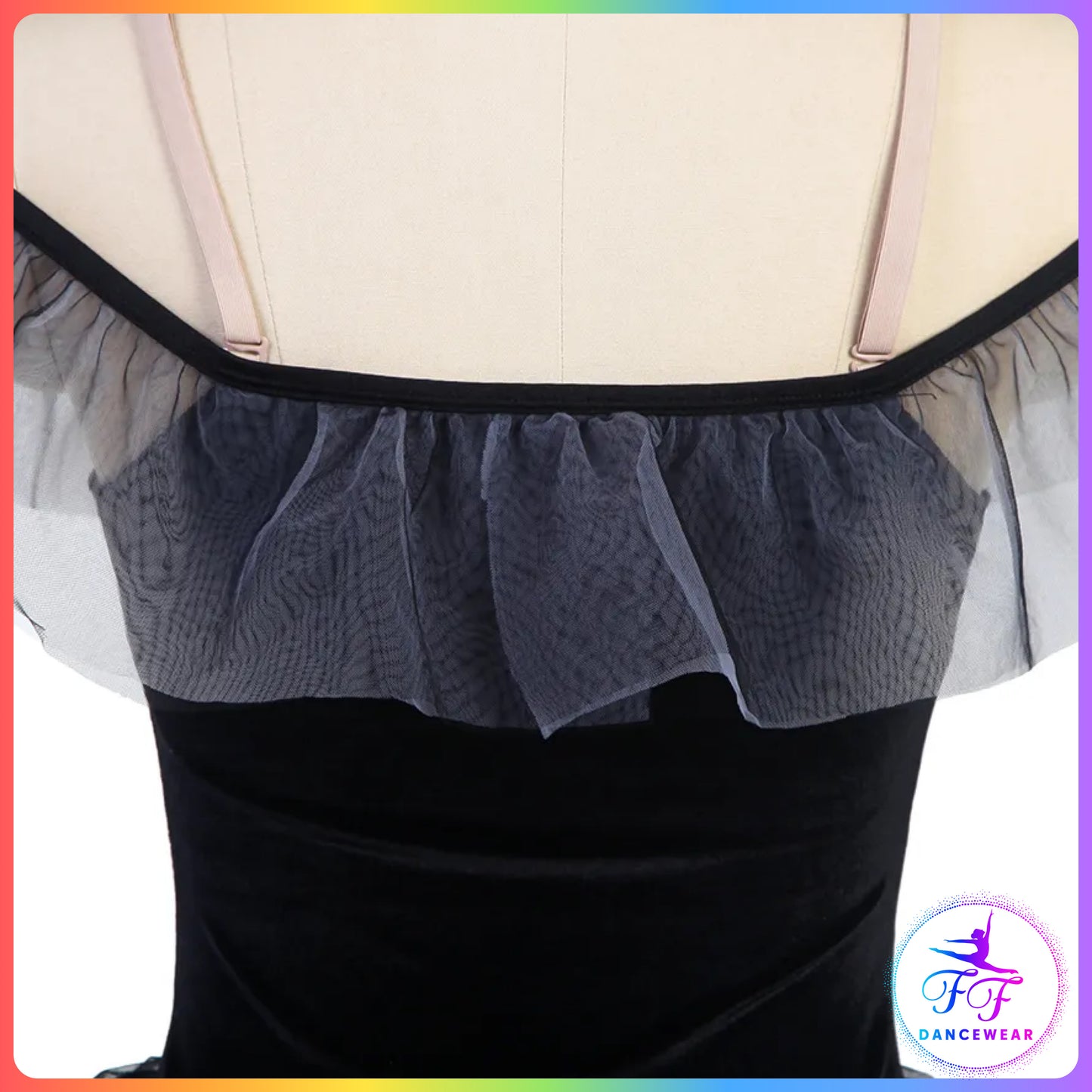 Black Off the Shoulder Romantic Tutu (Child & Adult Sizes)