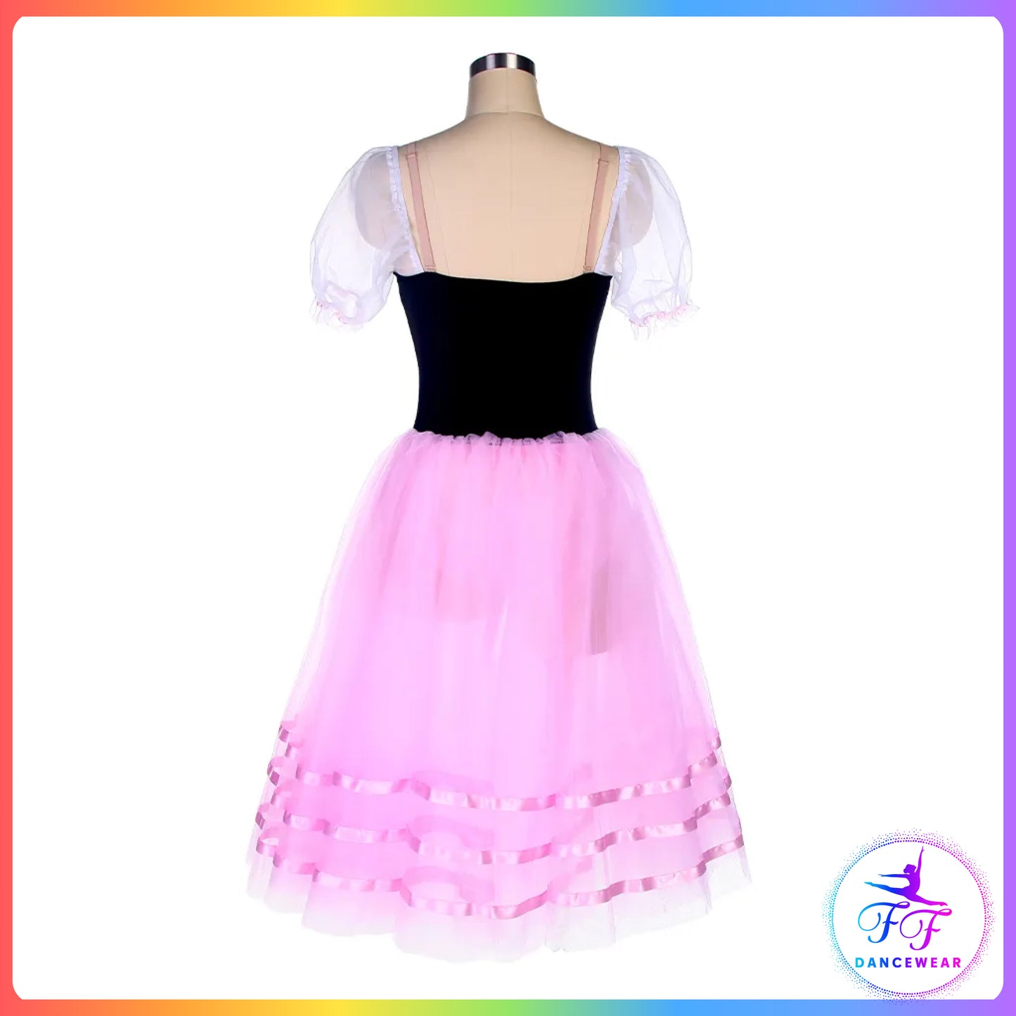 Giselle Puff Sleeve Peasant Style Romantic Tutu (Child & Adult Sizes)