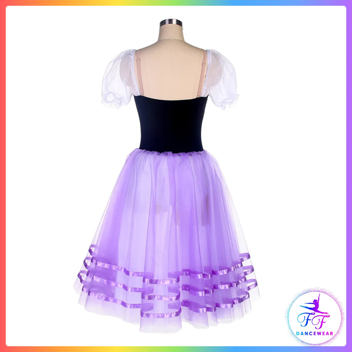 Giselle Puff Sleeve Peasant Style Romantic Tutu (Child & Adult Sizes)